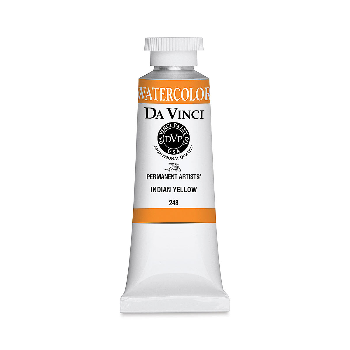 Da Vinci Artists' Permanent Watercolor - Indian Yellow, 37 ml tube