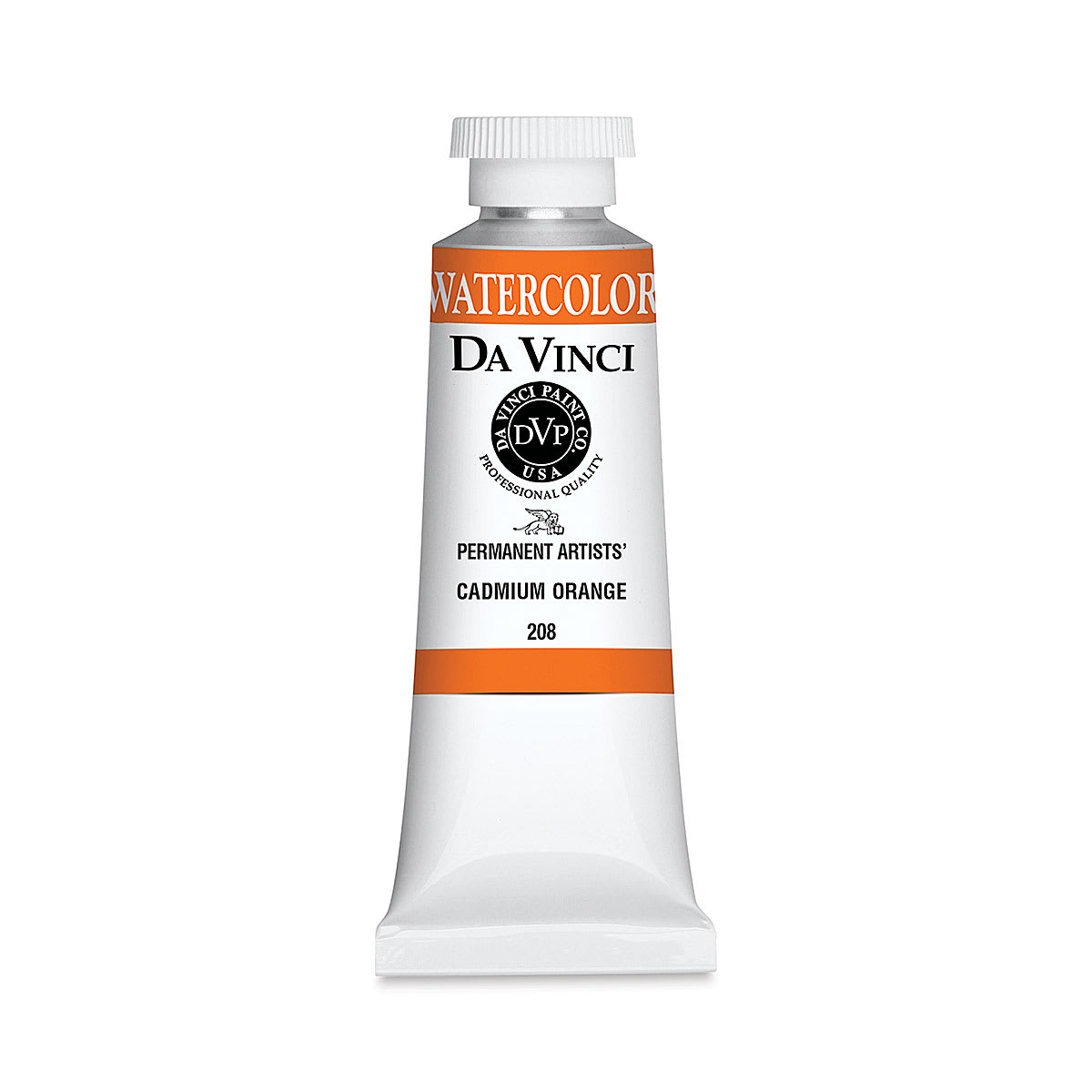 Da Vinci Artists' Permanent Watercolor - Cadmium Orange, 37 ml tube