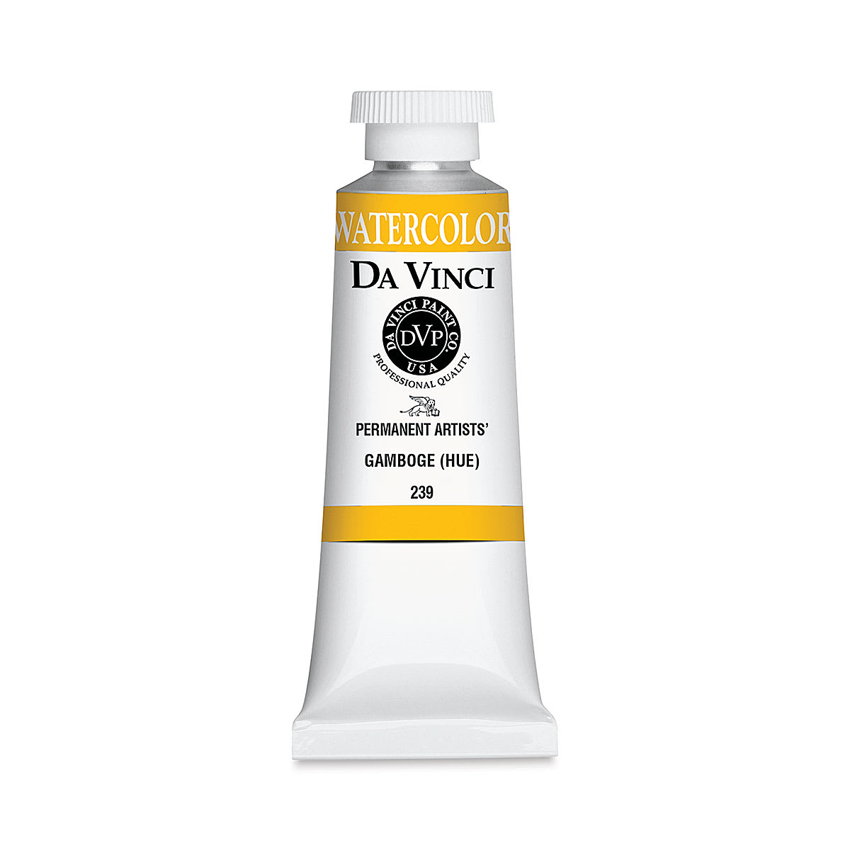 Da Vinci Artists' Permanent Watercolor - Gamboge Hue, 37 ml tube