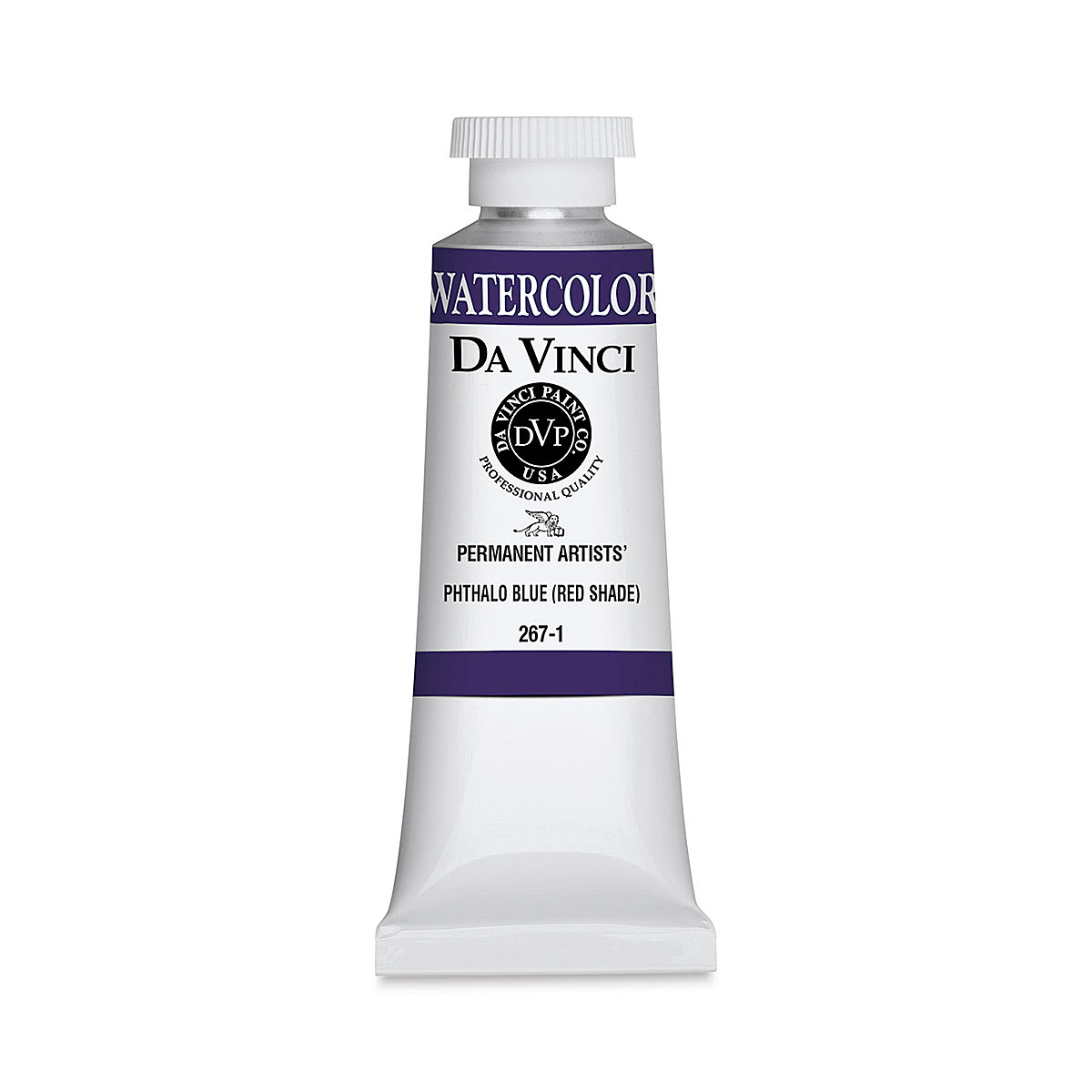 Da Vinci Artists' Permanent Watercolor - Phthalo Blue (Red Shade), 37 ml tube