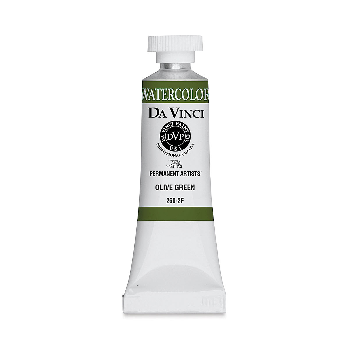 Da Vinci Artists' Permanent Watercolor - Olive Green, 15 ml tube