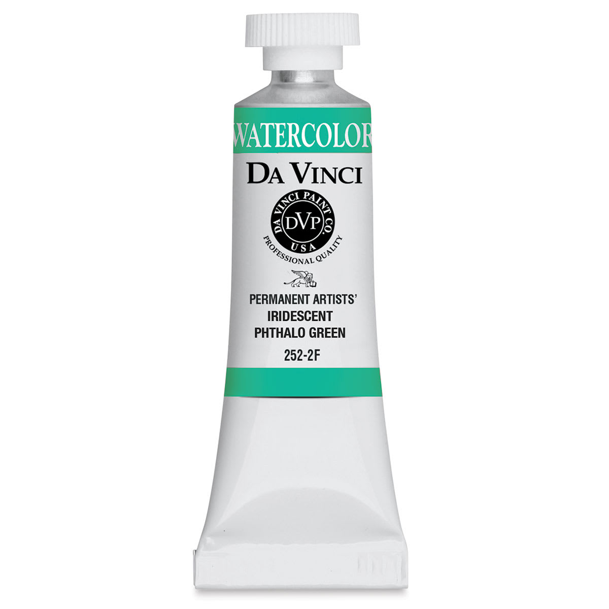 Da Vinci Artists' Permanent Watercolor - Iridescent Phthalo Green, 15 ml tube