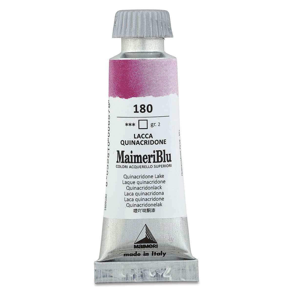 Maimeri Blu Artist Watercolor - Quinacridone Lake, 12 ml Tube