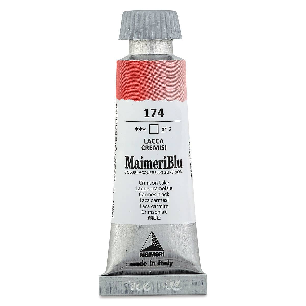 Maimeri Blu Artist Watercolor - Crimson Lake, 12 ml Tube
