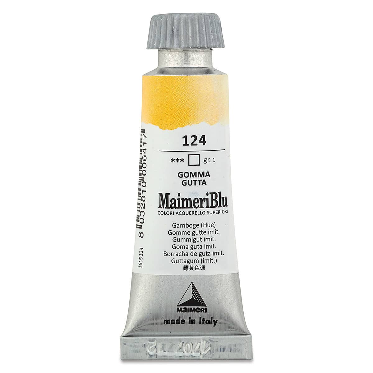 Maimeri Blu Artist Watercolor - Gamboge (Hue), 12 ml Tube