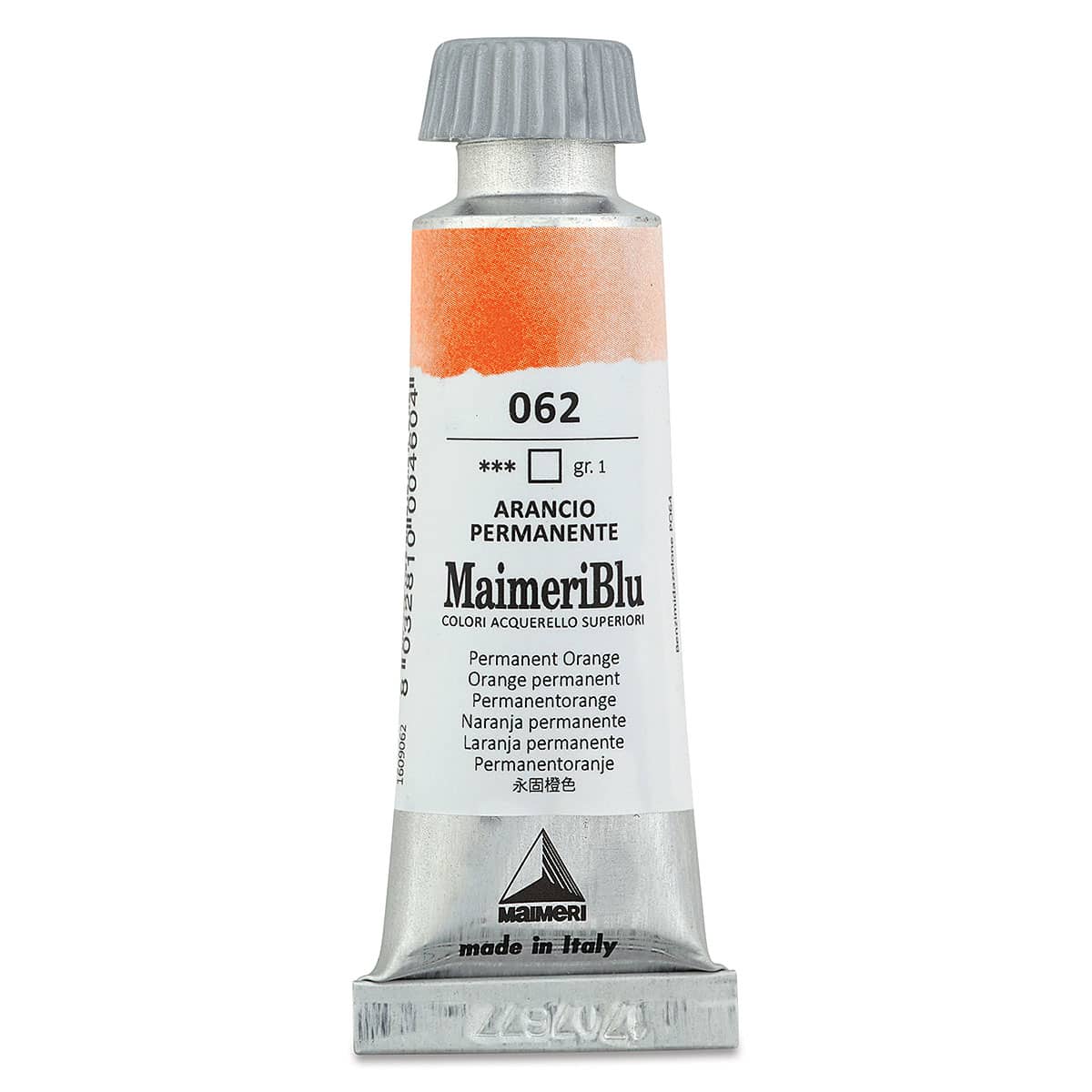 Maimeri Blu Artist Watercolor - Permanent Orange, 12 ml Tube
