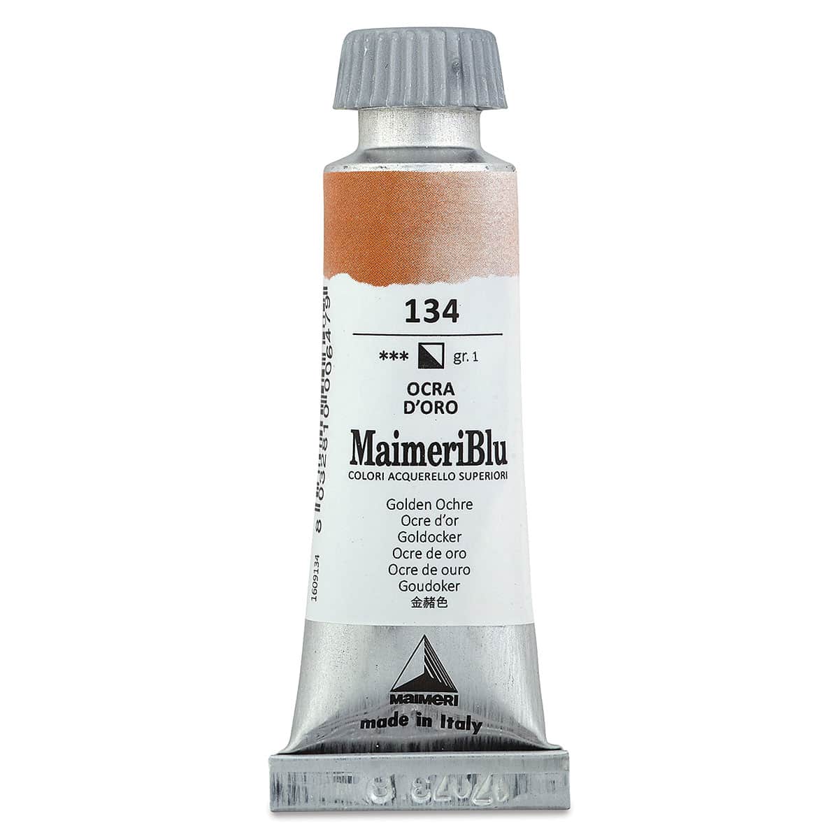 Maimeri Blu Artist Watercolor - Golden Ochre, 12 ml Tube