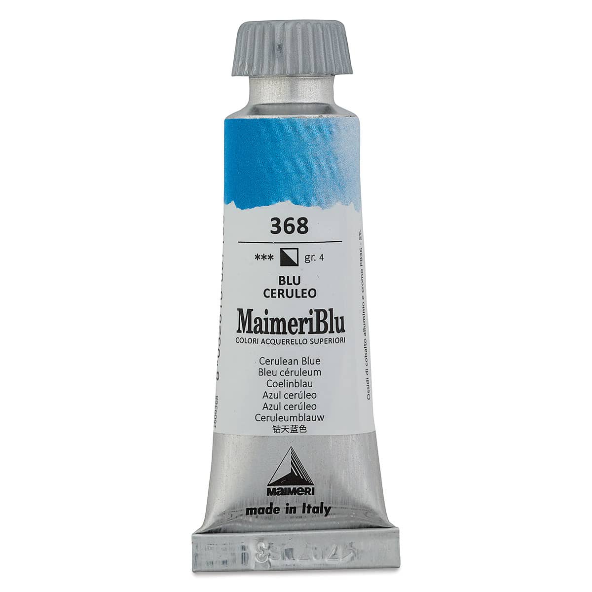 Maimeri Blu Artist Watercolor - Cerulean Blue, 12 ml Tube