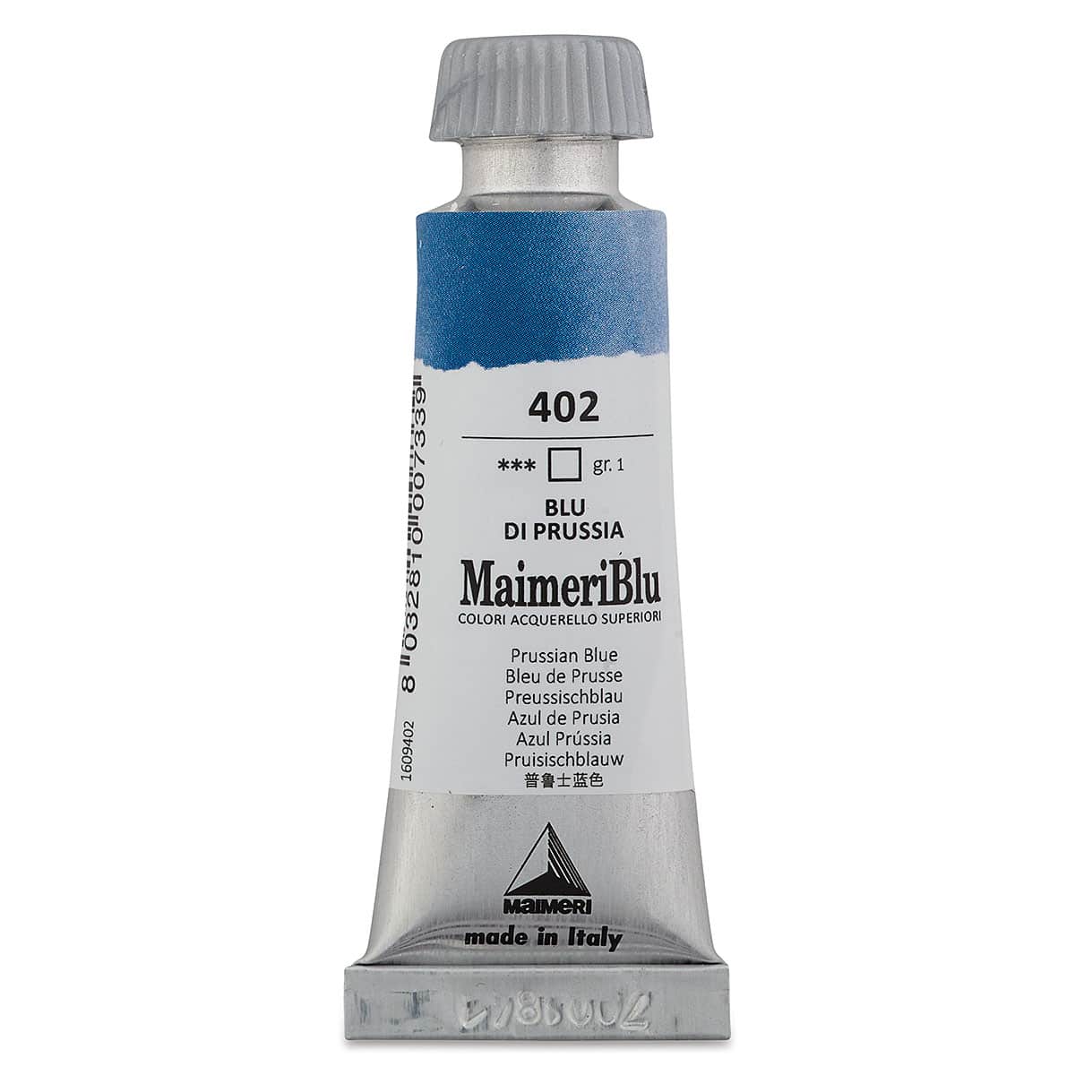 Maimeri Blu Artist Watercolor - Prussian Blue, 12 ml Tube