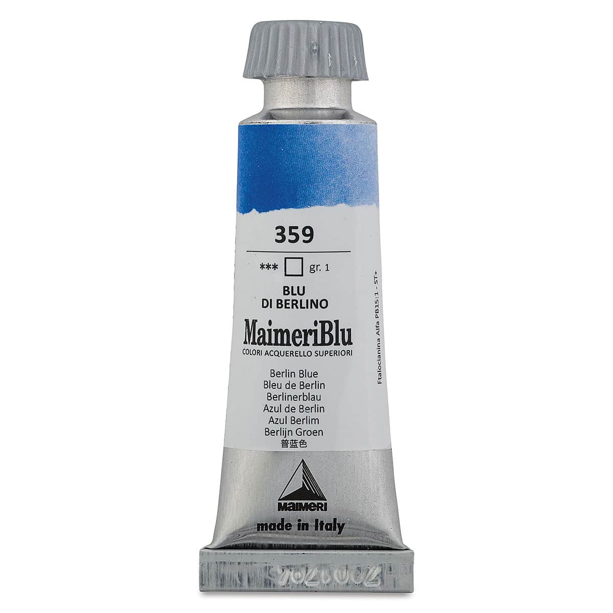 Maimeri Blu Artist Watercolor - Berlin Blue, 12 ml Tube