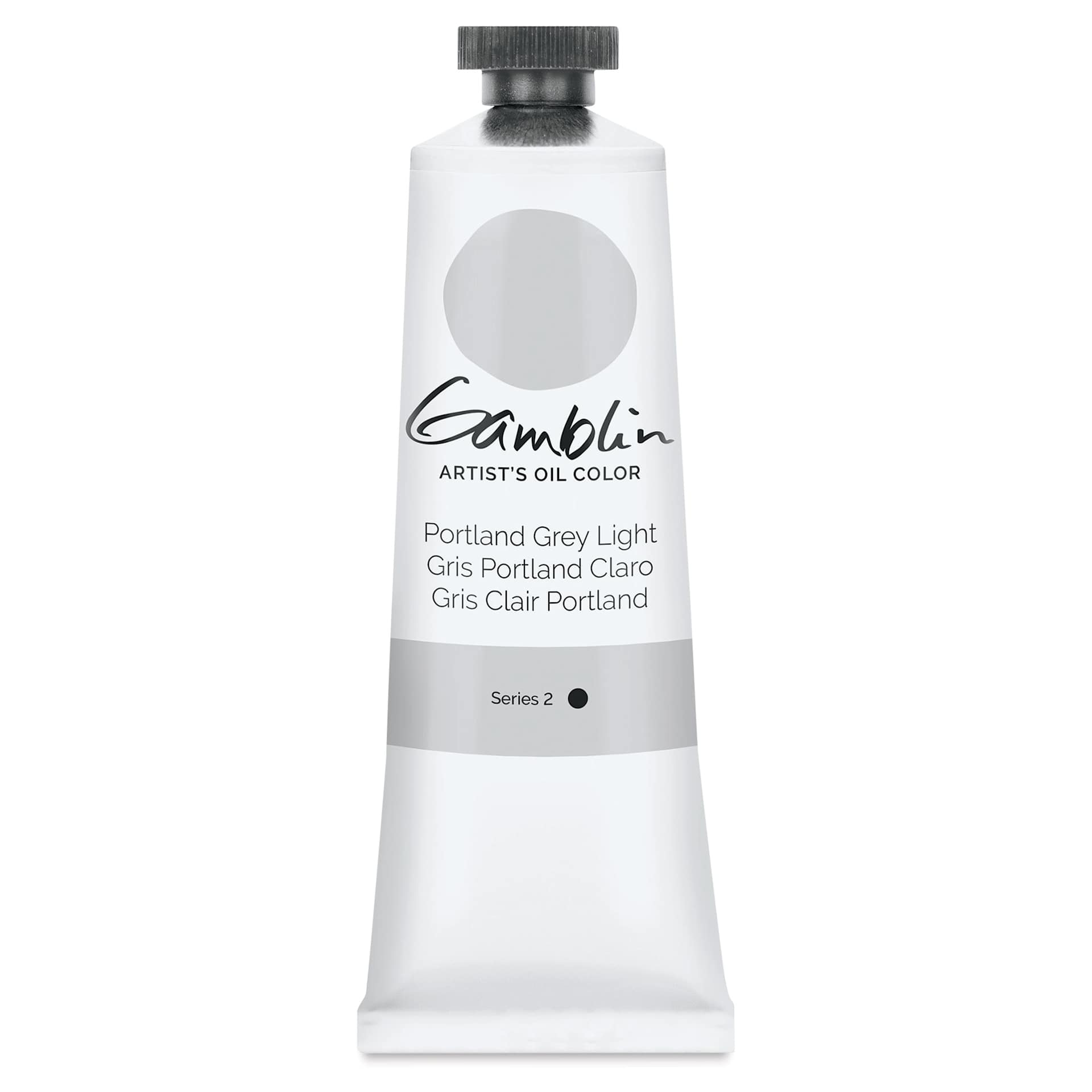 Gamblin Artist's Oil Color - Portland Grey Light, 37 ml tube