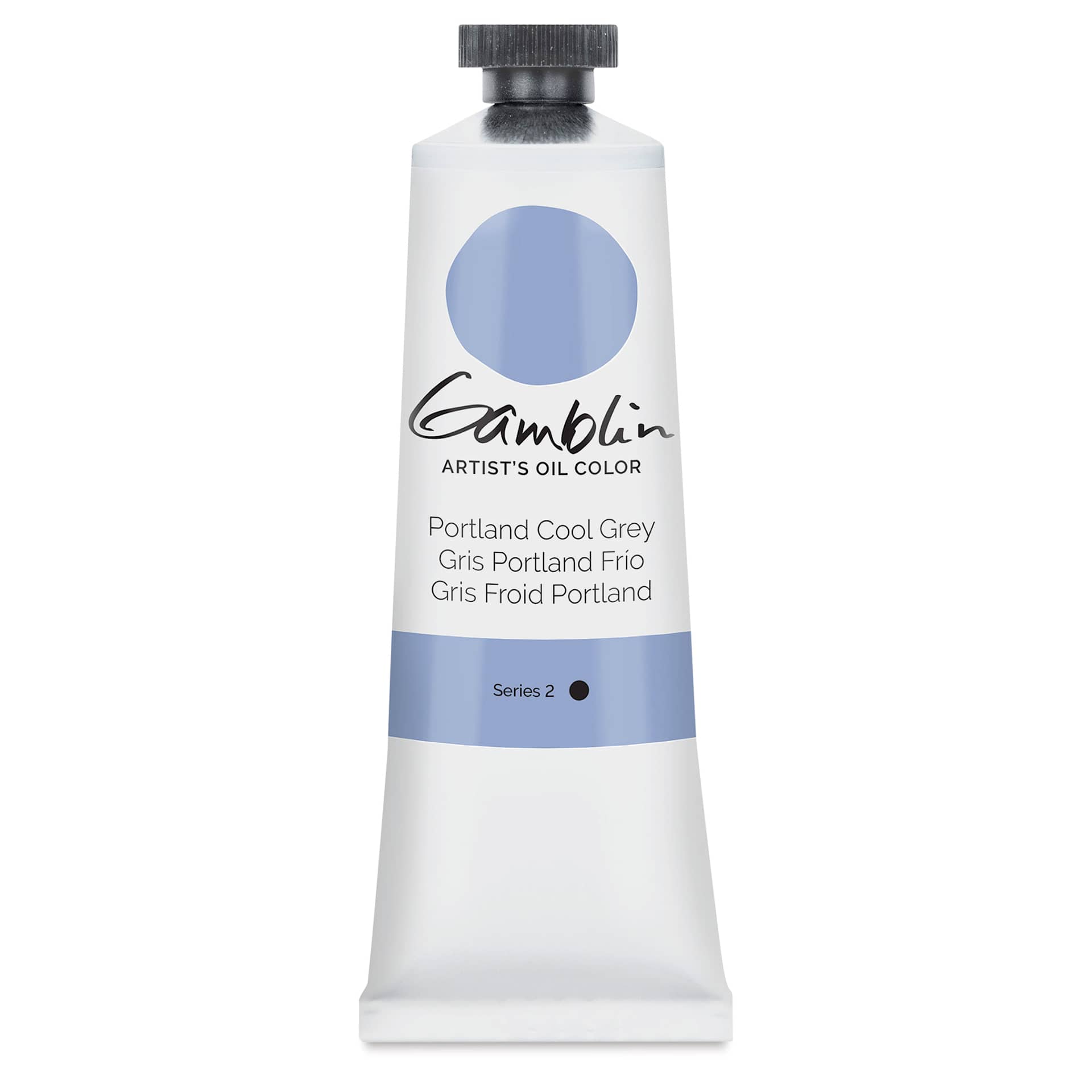 Gamblin Artists' Oil Color - Portland Cool Grey, 37 ml tube