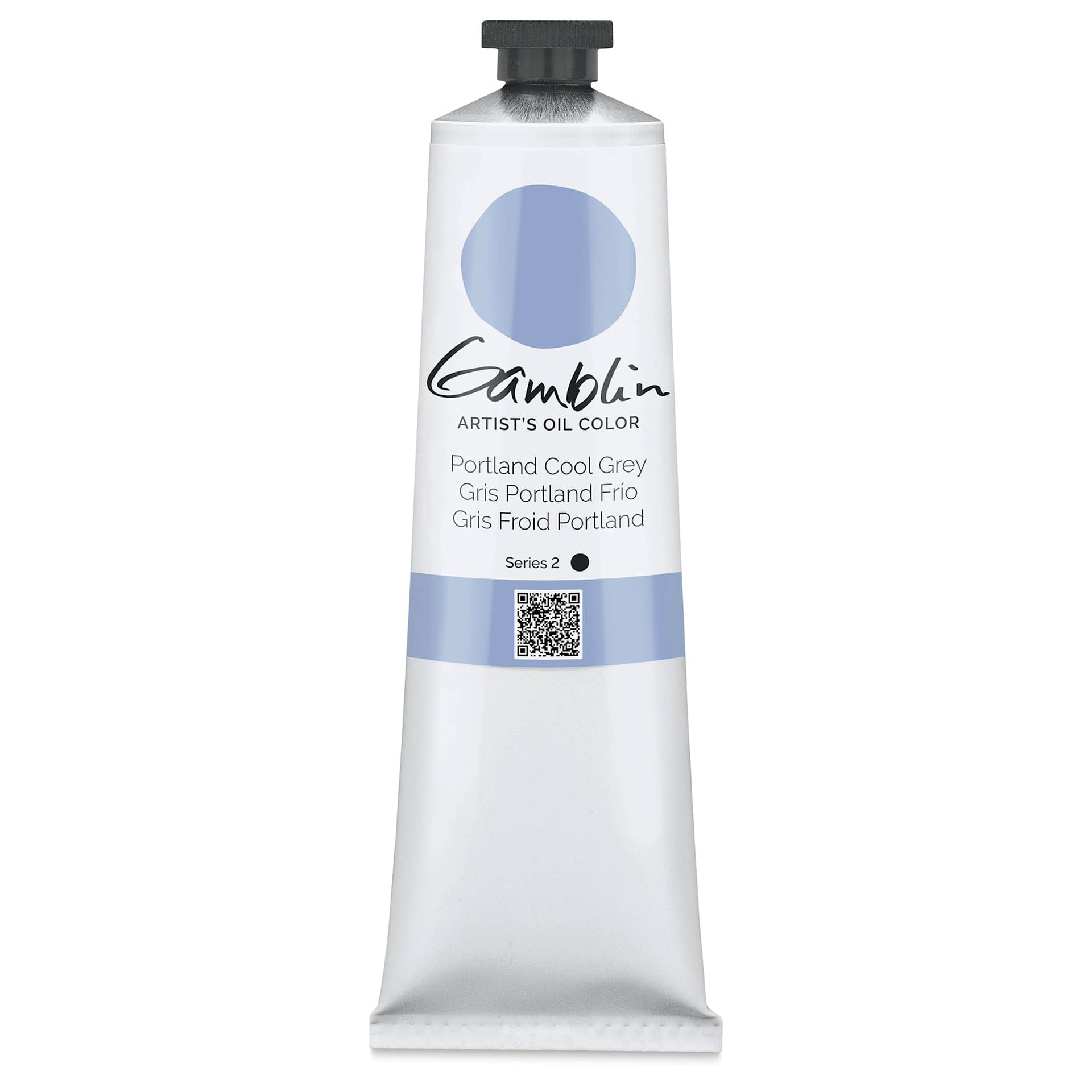 Gamblin Artists' Oil Color - Portland Cool Grey, 150 ml tube