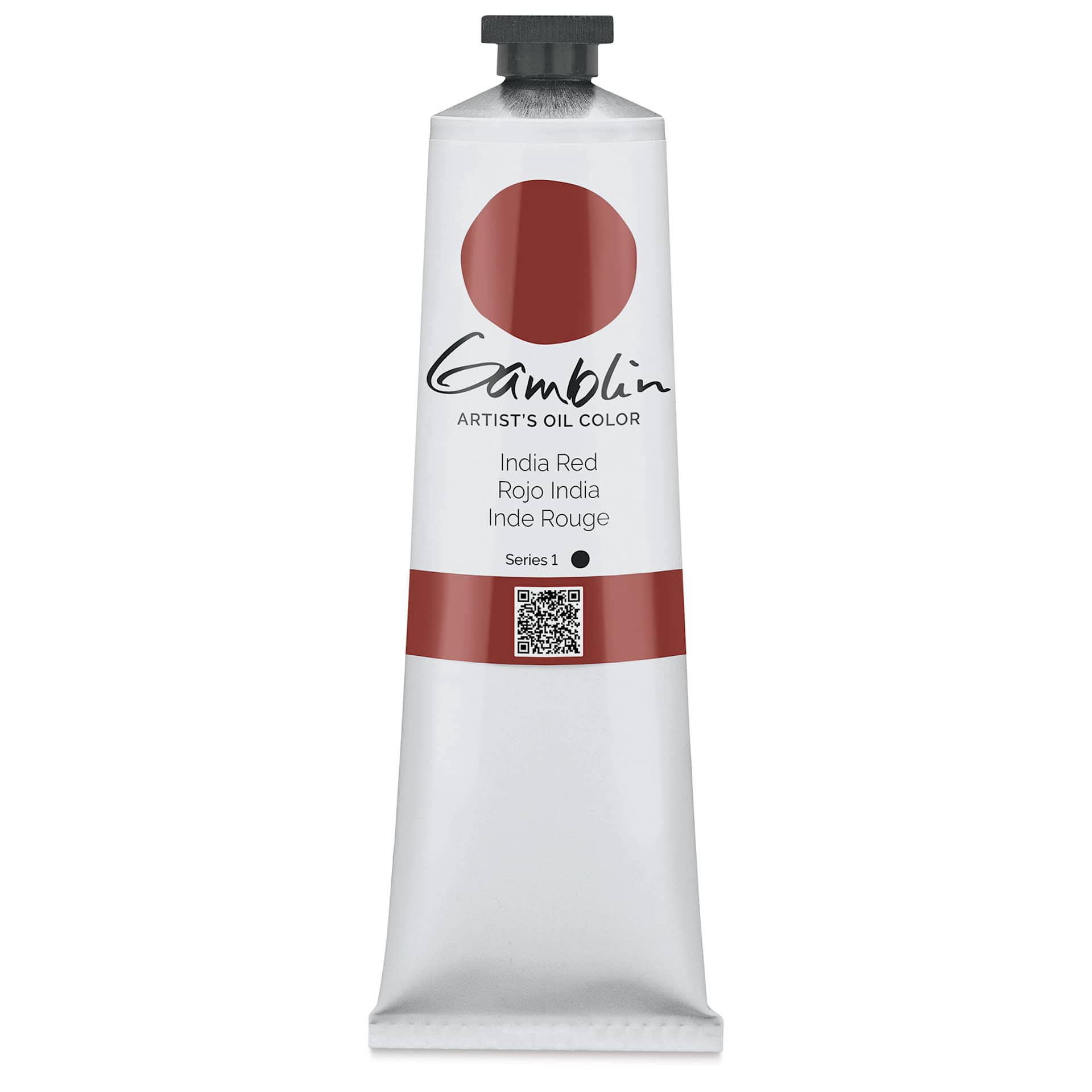 Gamblin Artist's Oil Color - India Red, 150 ml tube