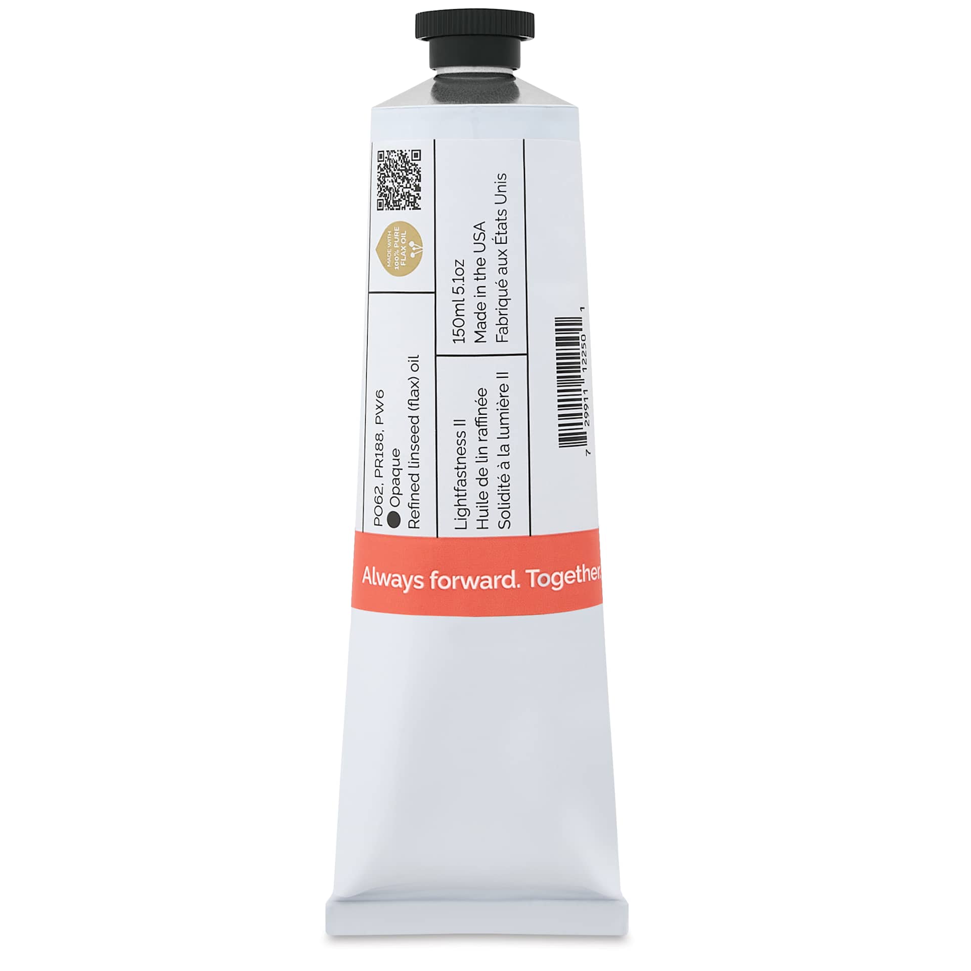 Gamblin Artist's Oil Color - Coral, 150 ml tube back