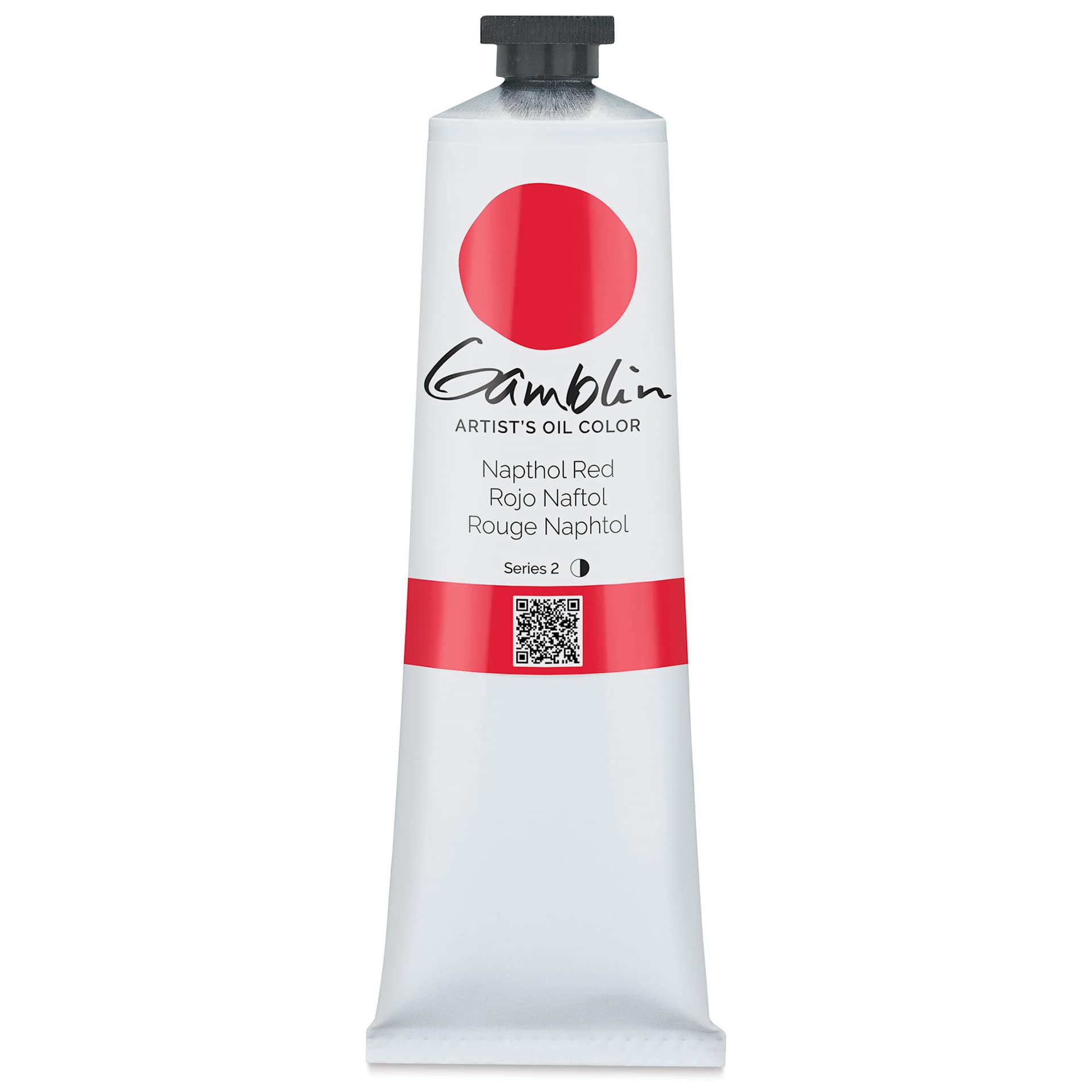 Gamblin Artist's Oil Color - Naphthol Red, 150 ml tube