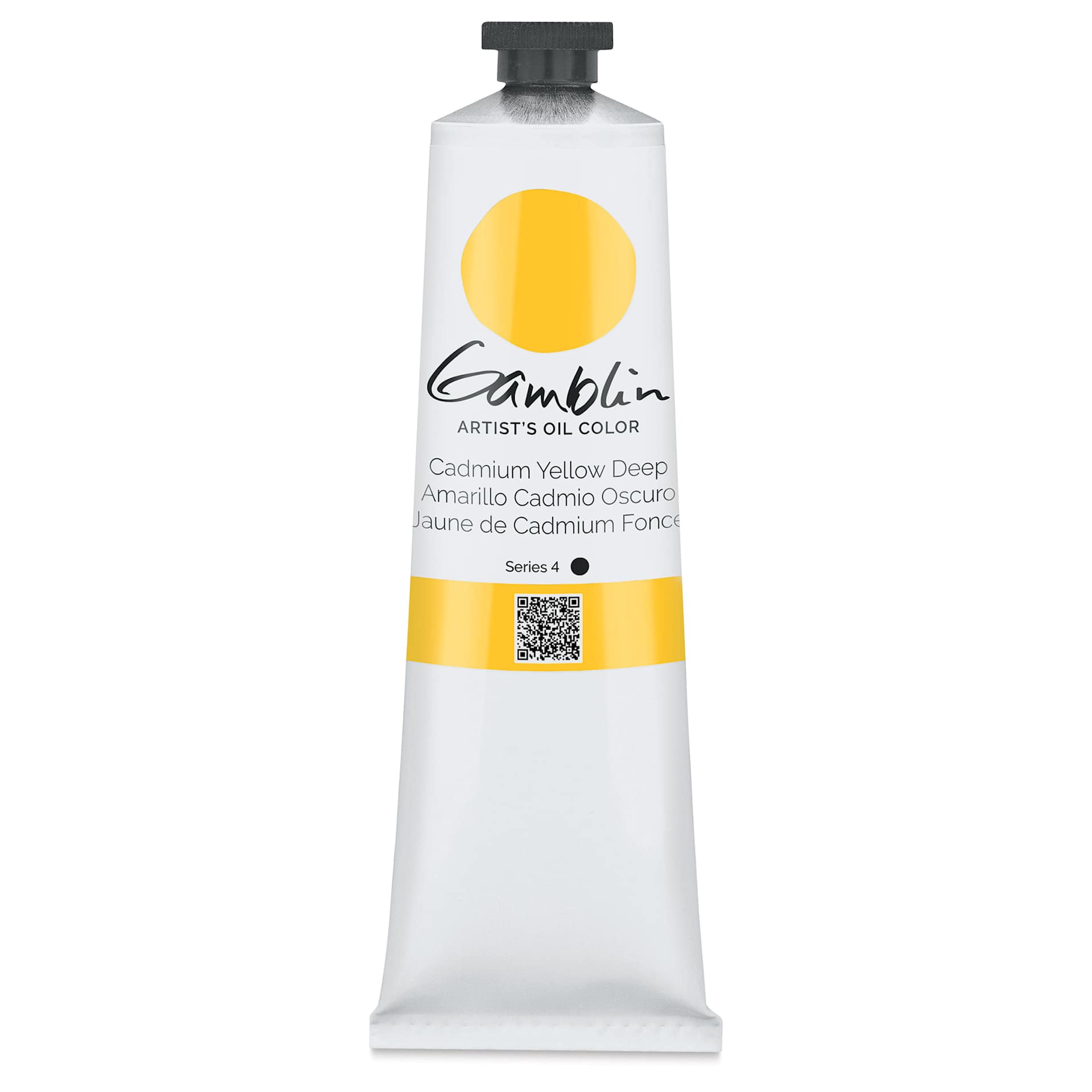 Gamblin Artist's Oil Color - Cadmium Yellow Deep, 150 ml tube