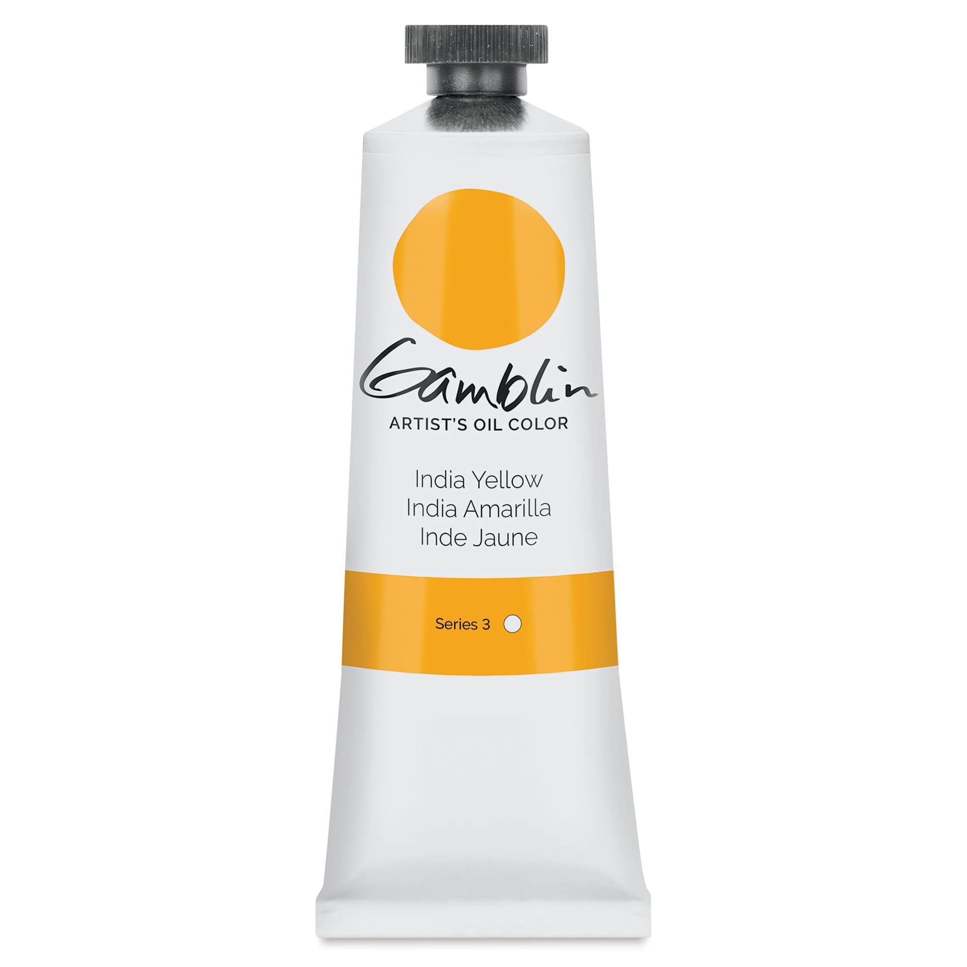 Gamblin Artist's Oil Color - India Yellow, 37 ml tube