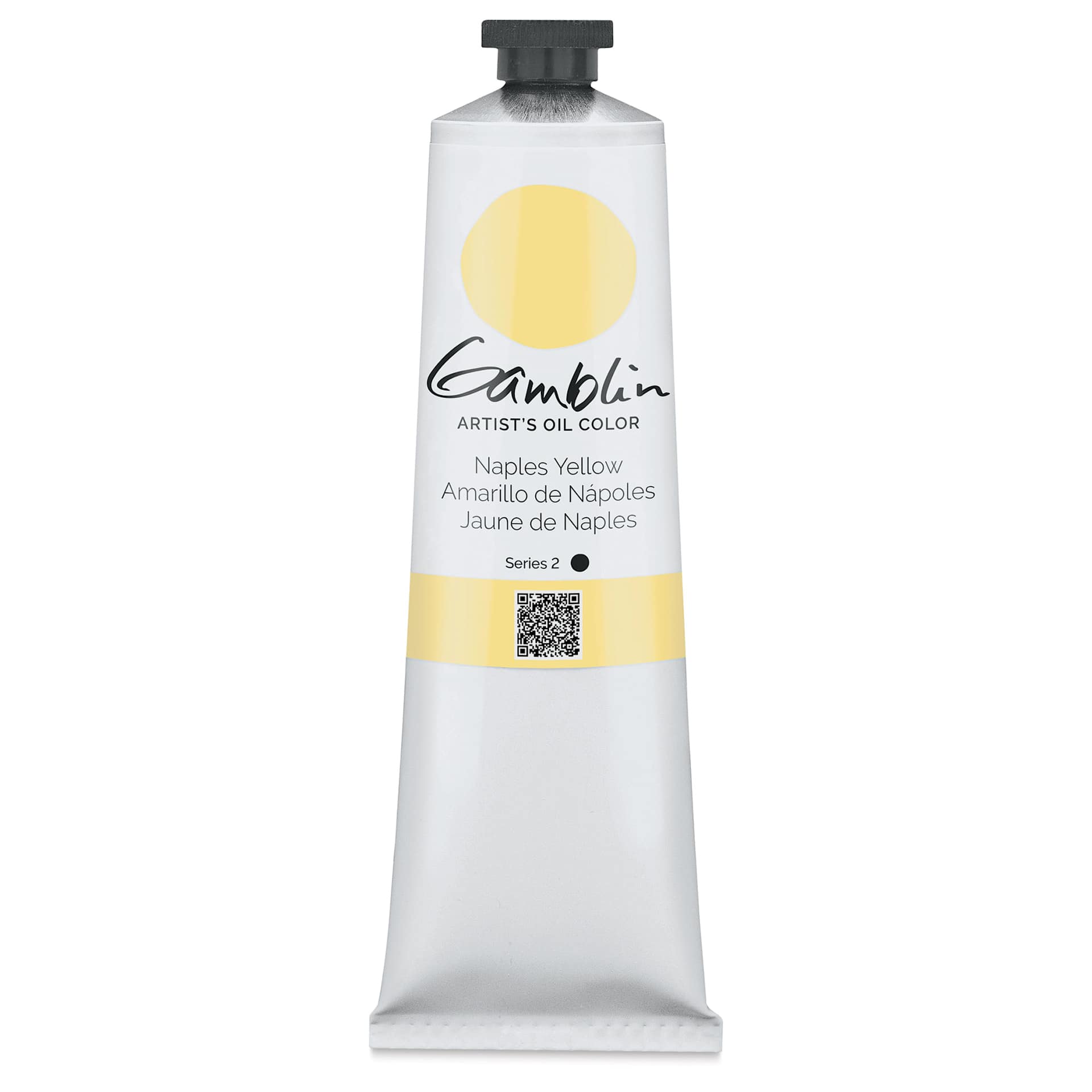 Gamblin Artist's Oil Color - Naples Yellow, 150 ml tube