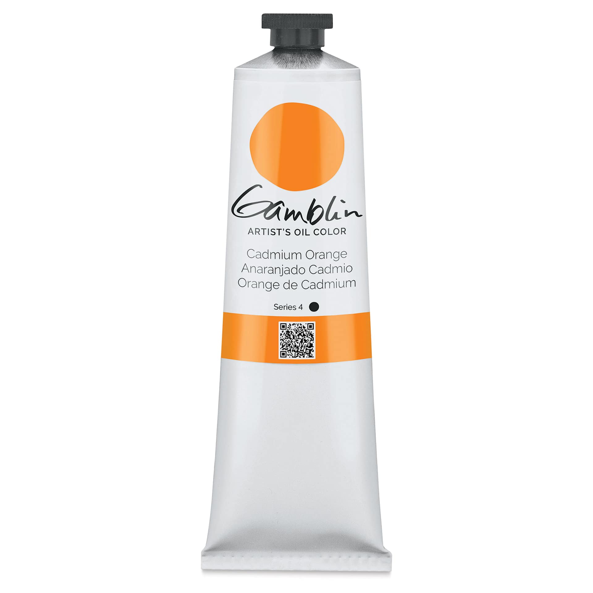 Gamblin Artist's Oil Color - Cadmium Orange, 150 ml tube