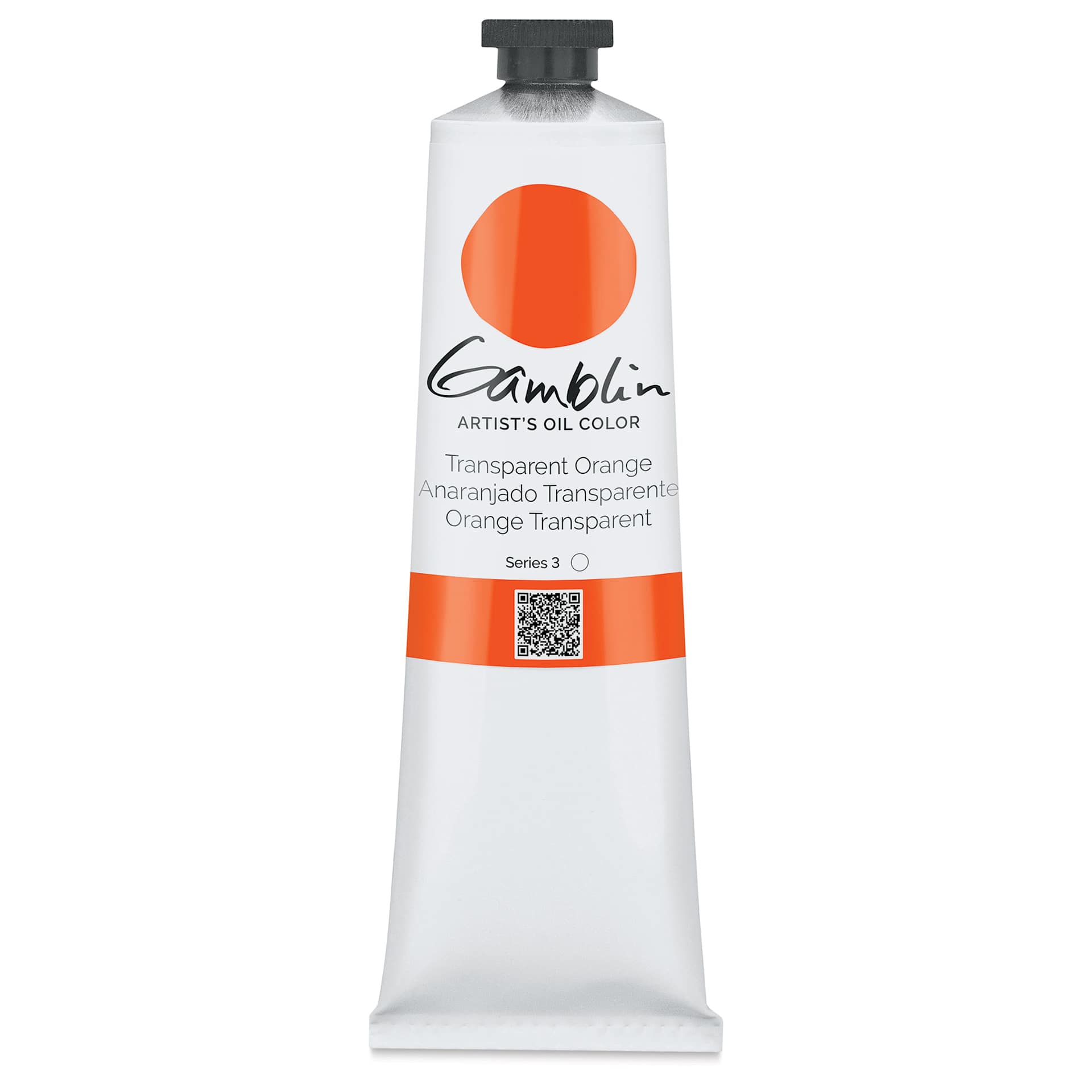 Gamblin Artist's Oil Color - Transparent Orange, 150 ml tube