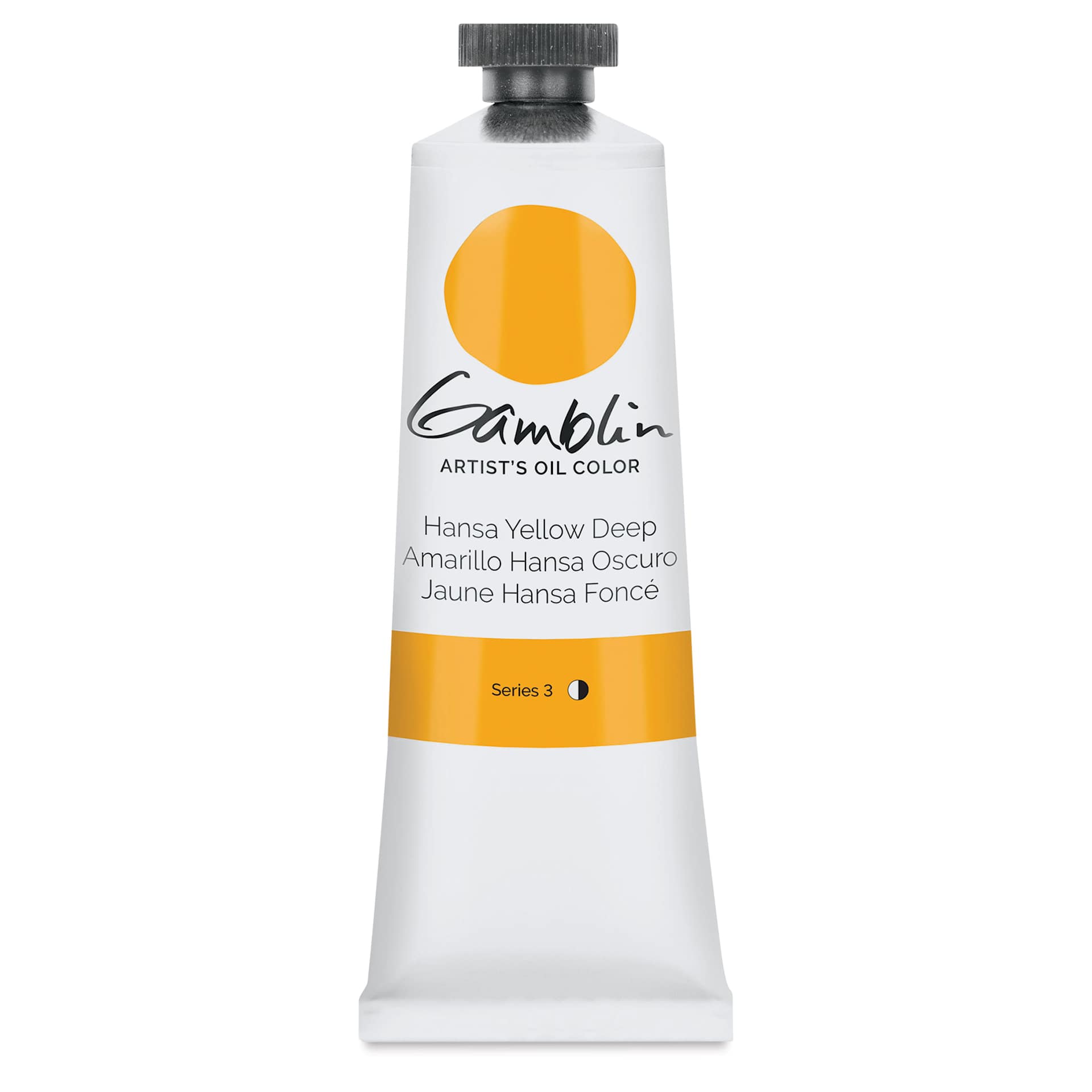 Gamblin Artist's Oil Color - Hansa Yellow Deep, 37 ml tube