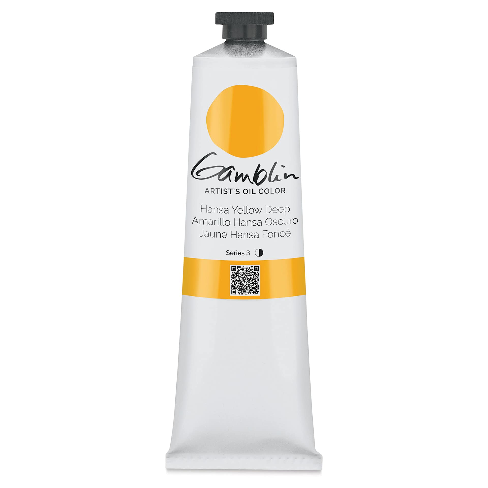 Gamblin Artist's Oil Color - Hansa Yellow Deep, 150 ml tube