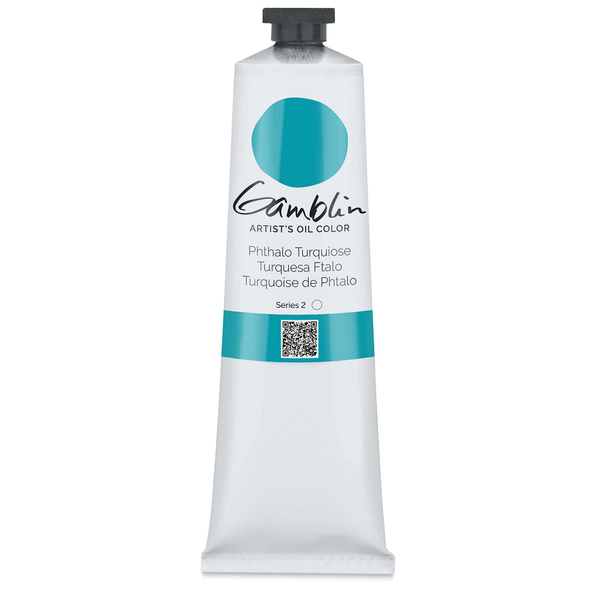 Gamblin Artist's Oil Color - Phthalo Turquoise, 150 ml tube