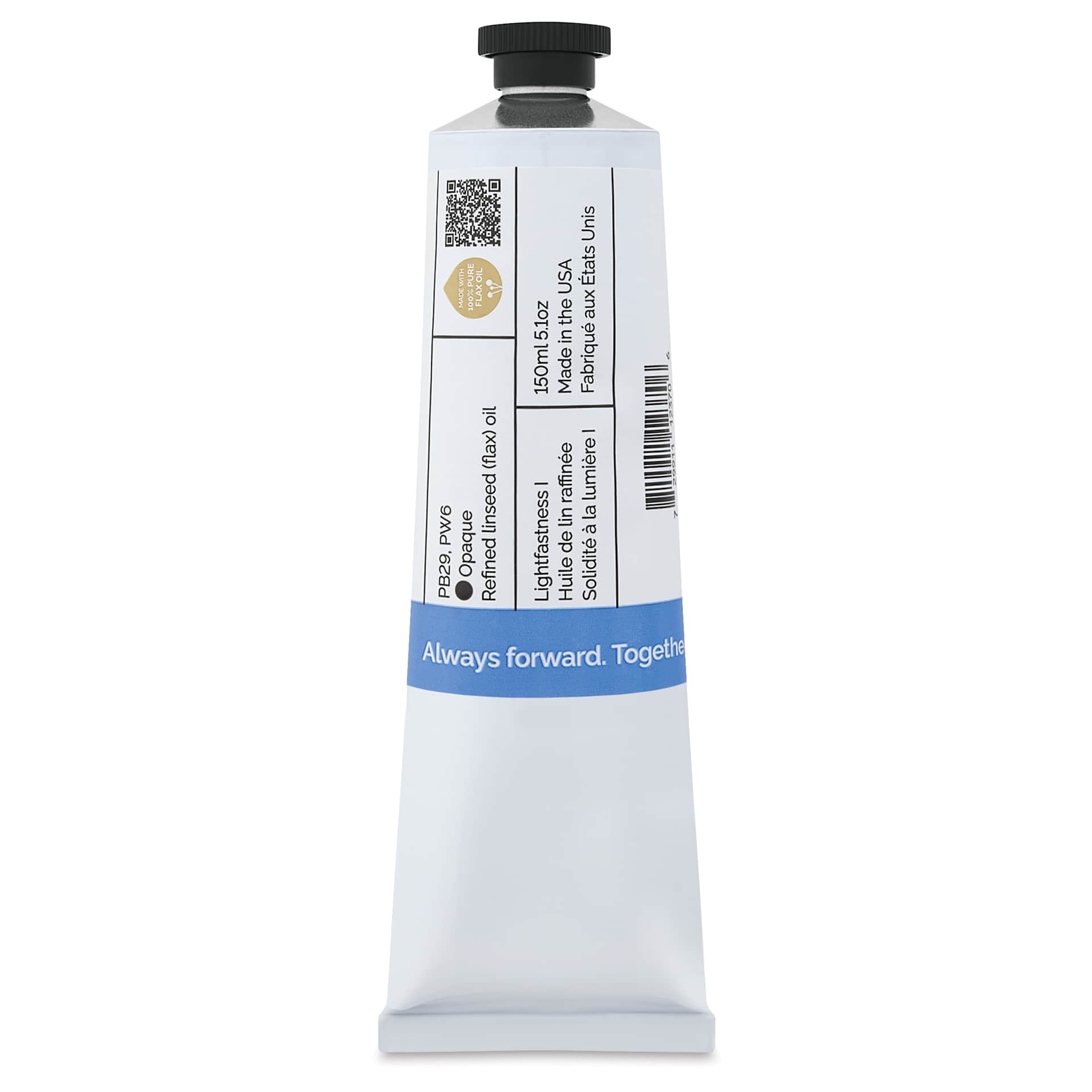 Gamblin Artist's Oil Color - Kings Blue, 150 ml tube back