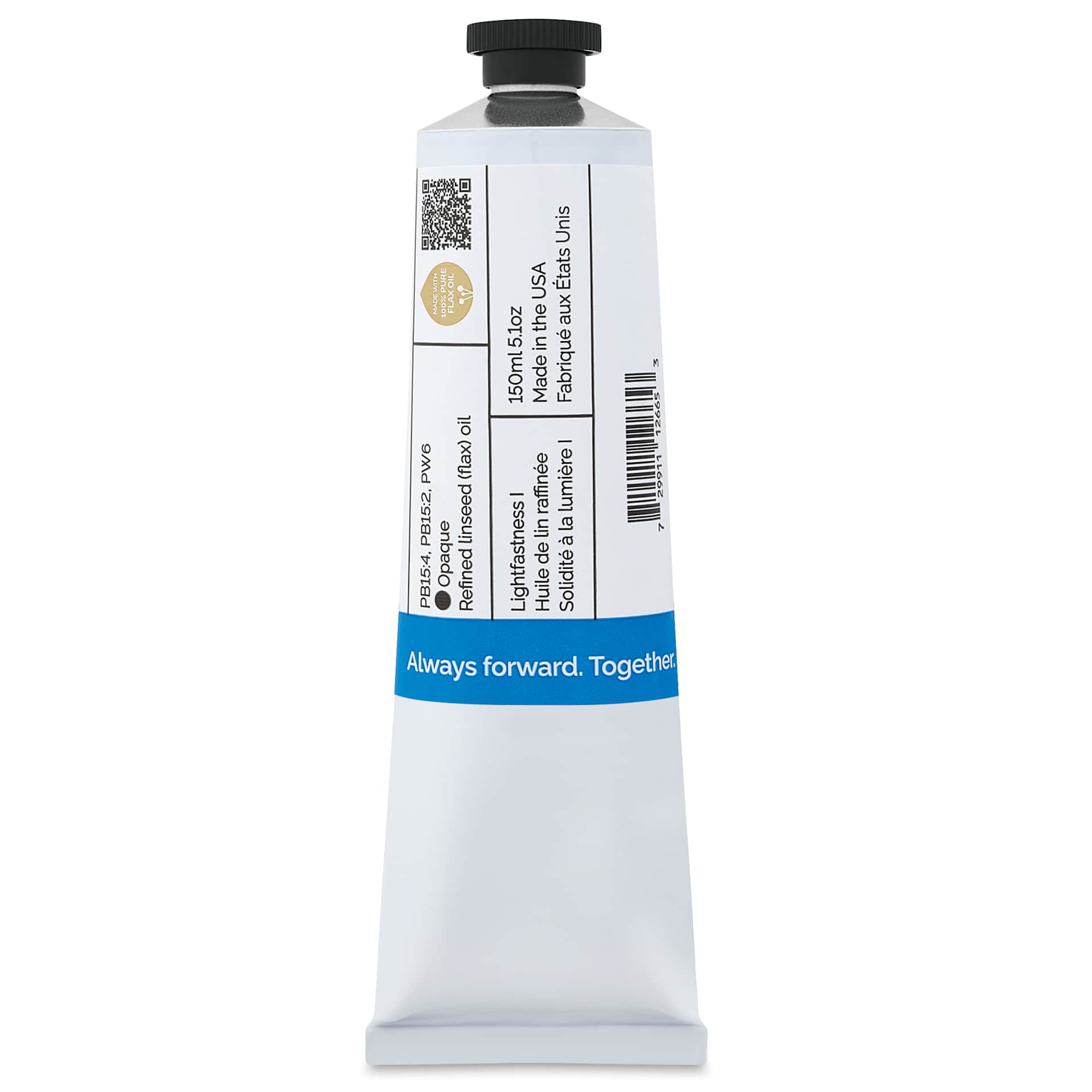 Gamblin Artist's Oil Color - Sevres Blue, 150 ml tube back