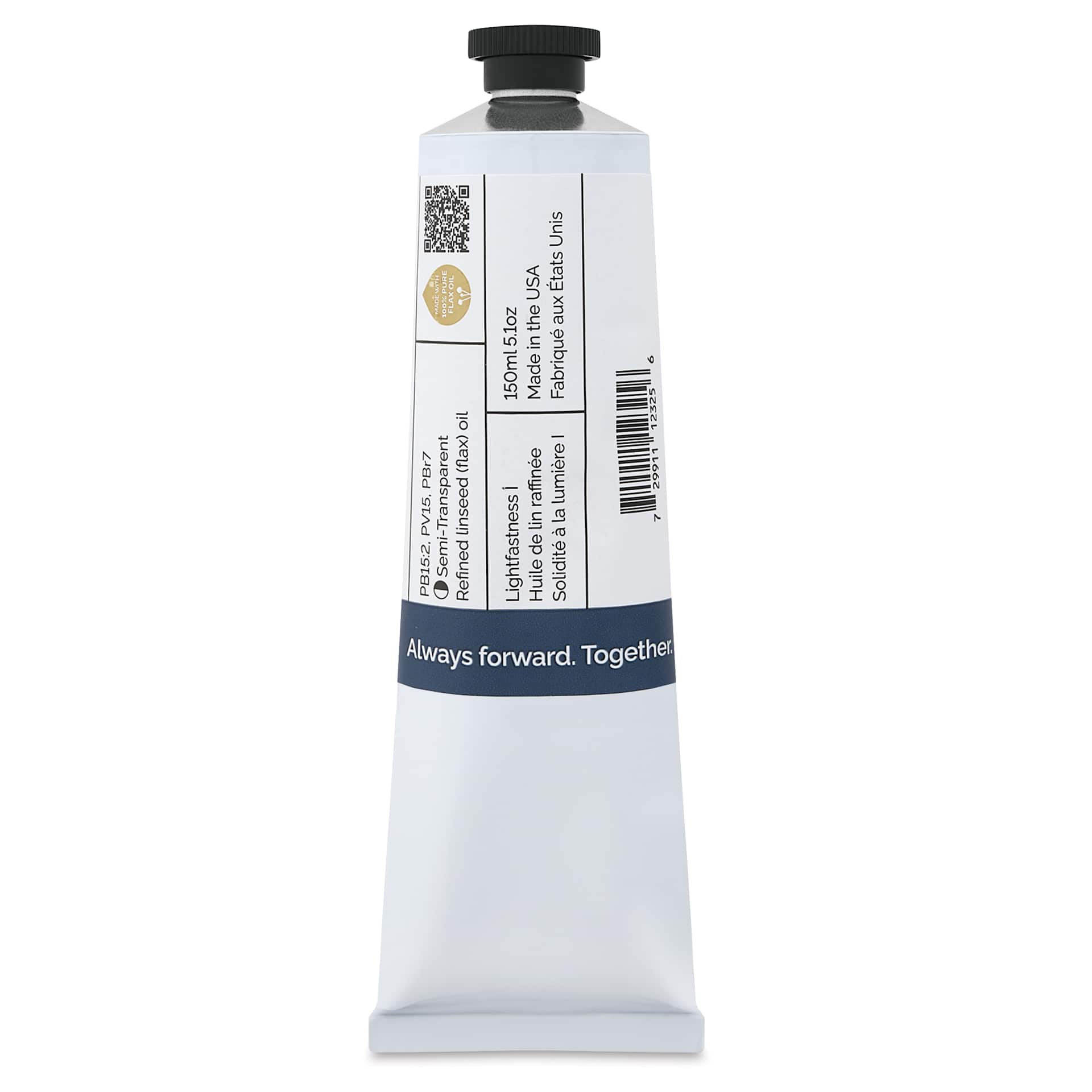 Gamblin Artist's Oil Color - Indigo, 150 ml tube back
