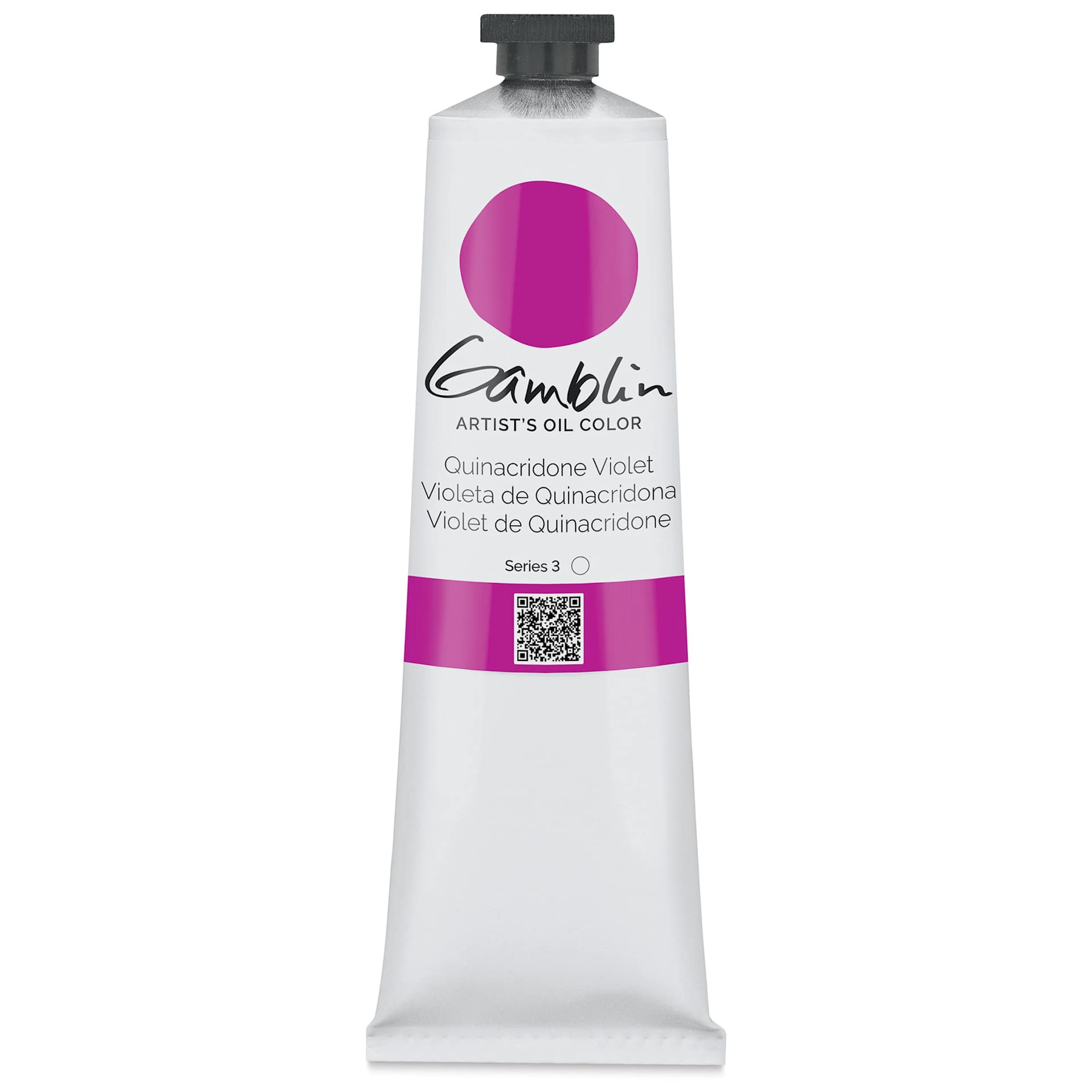 Gamblin Artist's Oil Color - Quinacridone Violet, 150 ml tube