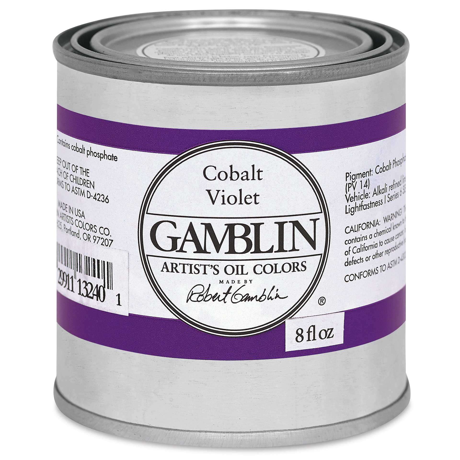 Gamblin Artist's Oil Color - Cobalt Violet, 8 oz Can