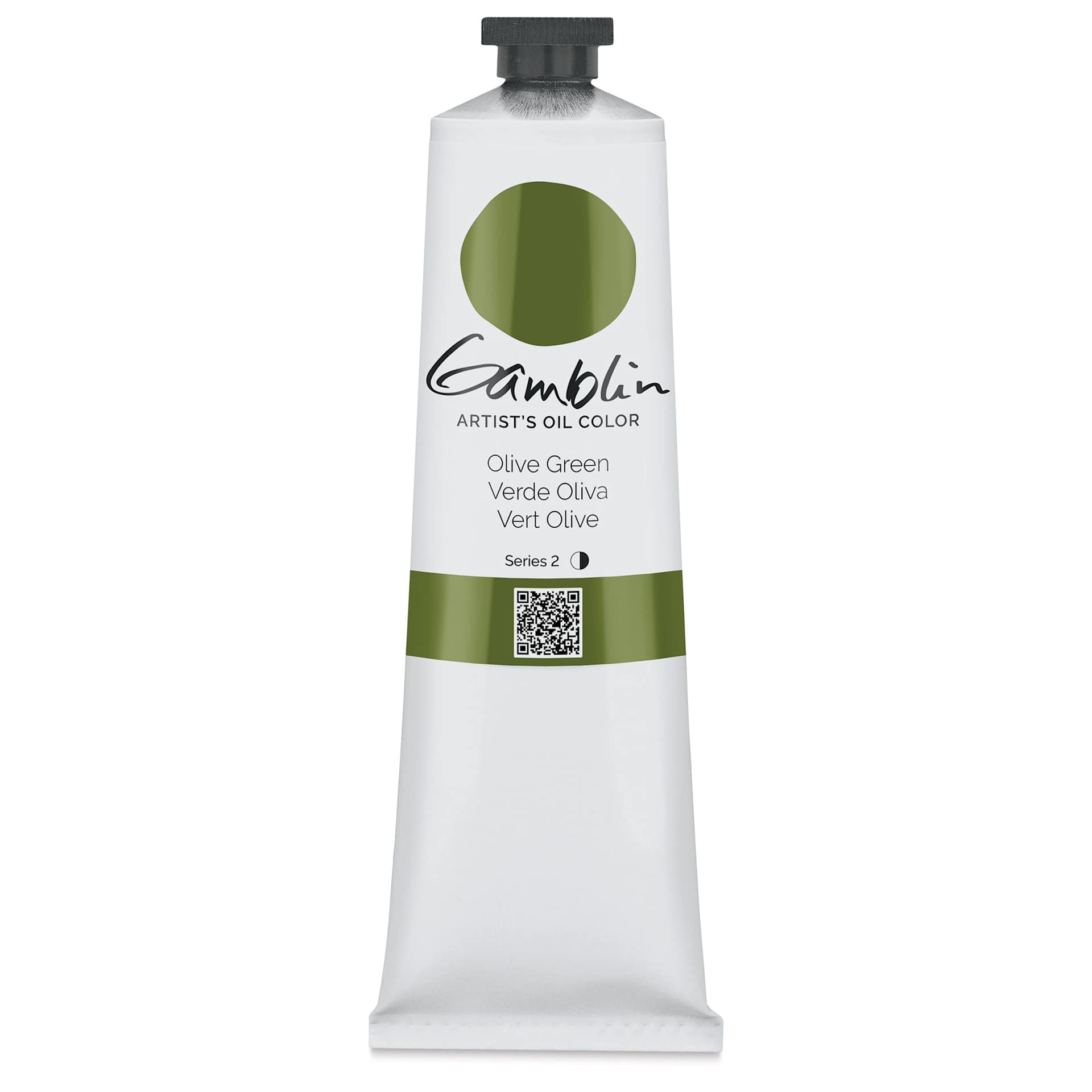 Gamblin Artist's Oil Color - Olive Green, 150 ml tube