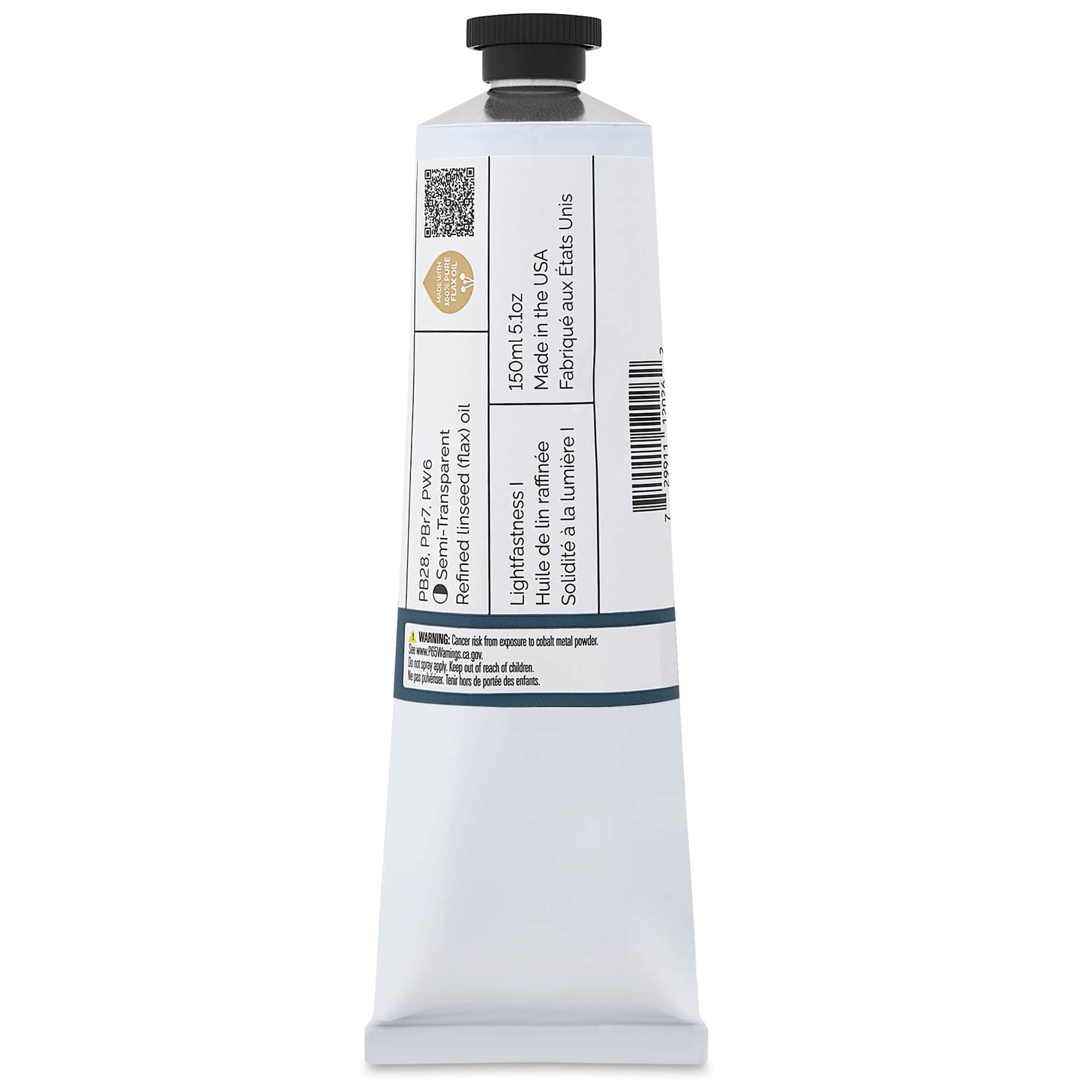 Gamblin Artist's Oil Color - Alpine Blue-Green, 150 ml tube back