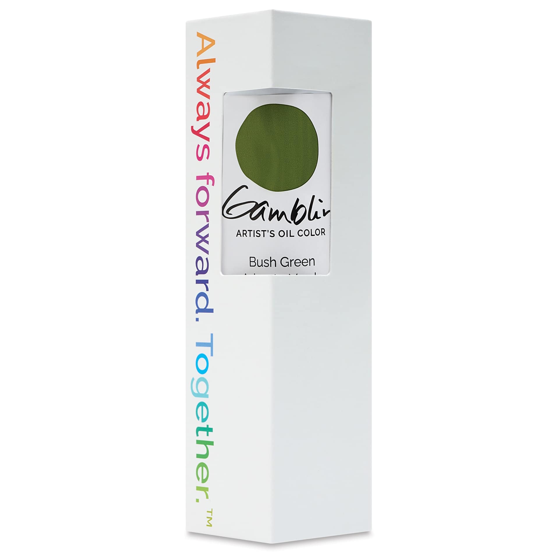Gamblin Artist's Oil Color - Bush Green, 150 ml tube in packaging