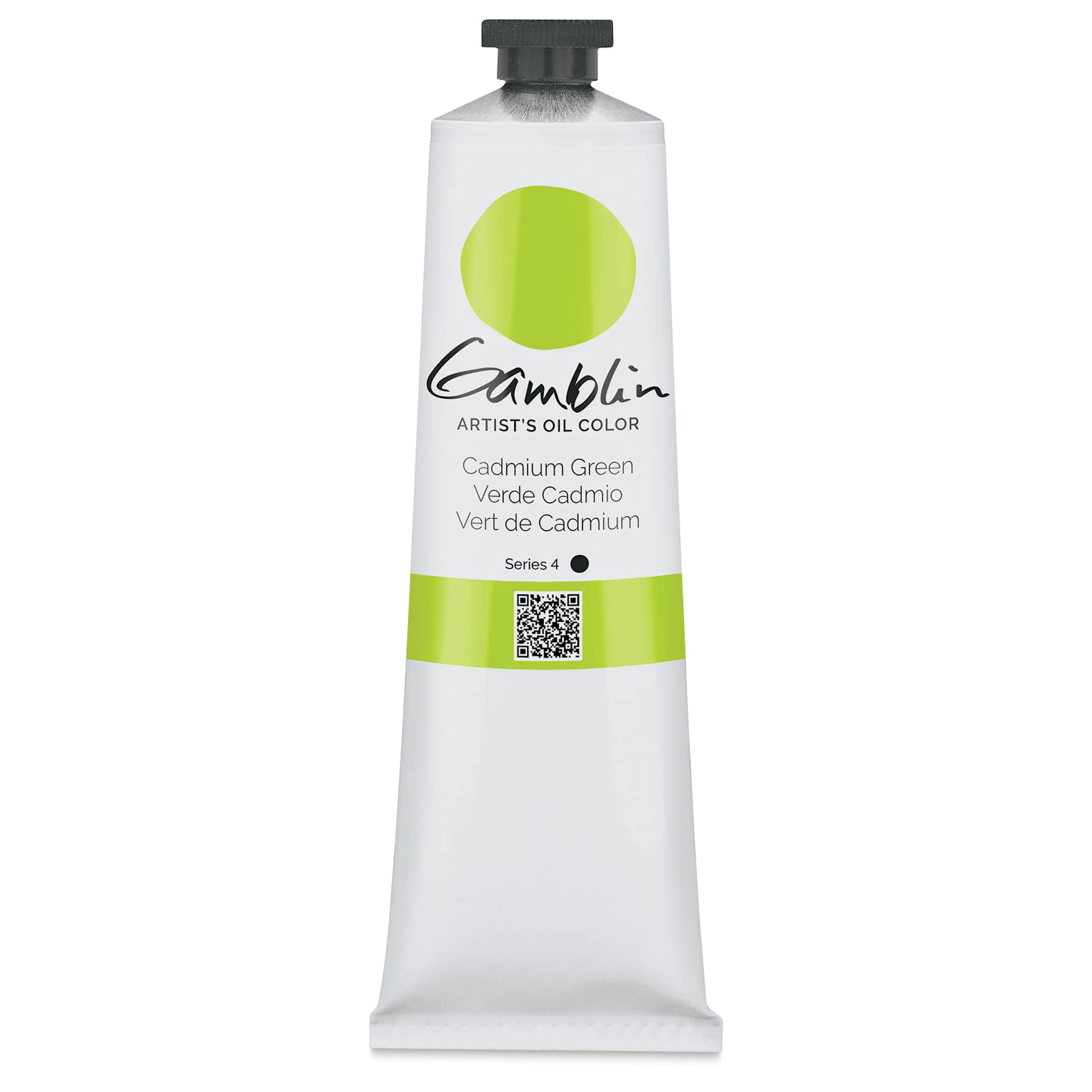 Gamblin Artist's Oil Color - Cadmium Green, 150 ml tube