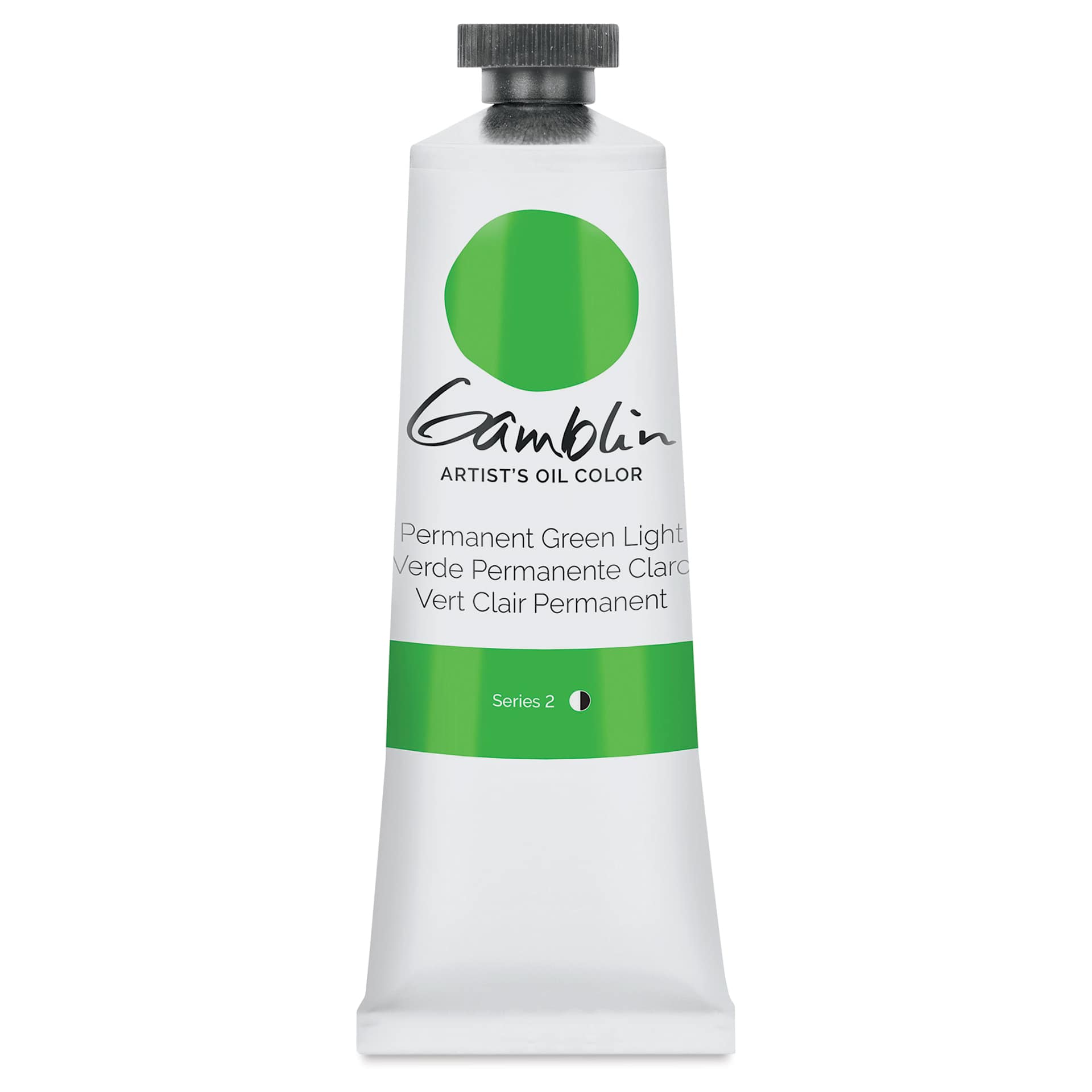 Gamblin Artist's Oil Color - Permanent Green Light, 37 ml tube