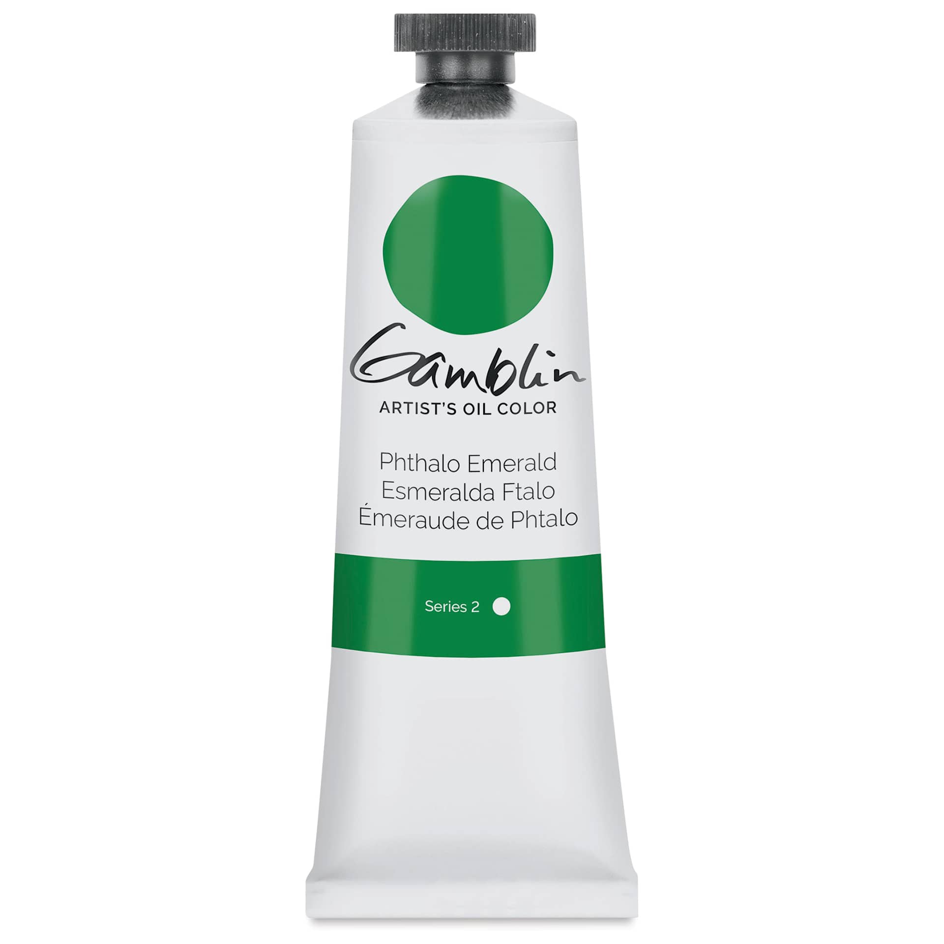 Gamblin Artist's Oil Color - Phthalo Emerald, 37 ml tube