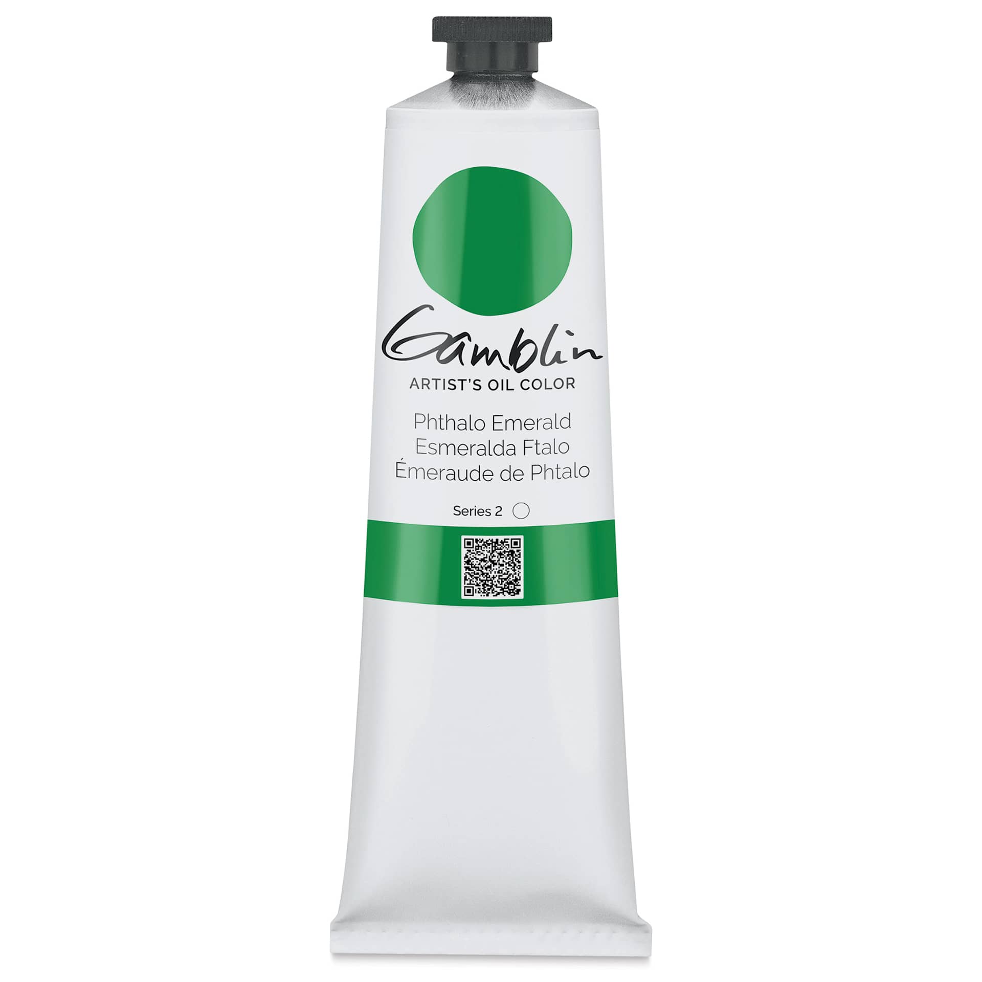 Gamblin Artist's Oil Color - Phthalo Emerald, 150 ml tube