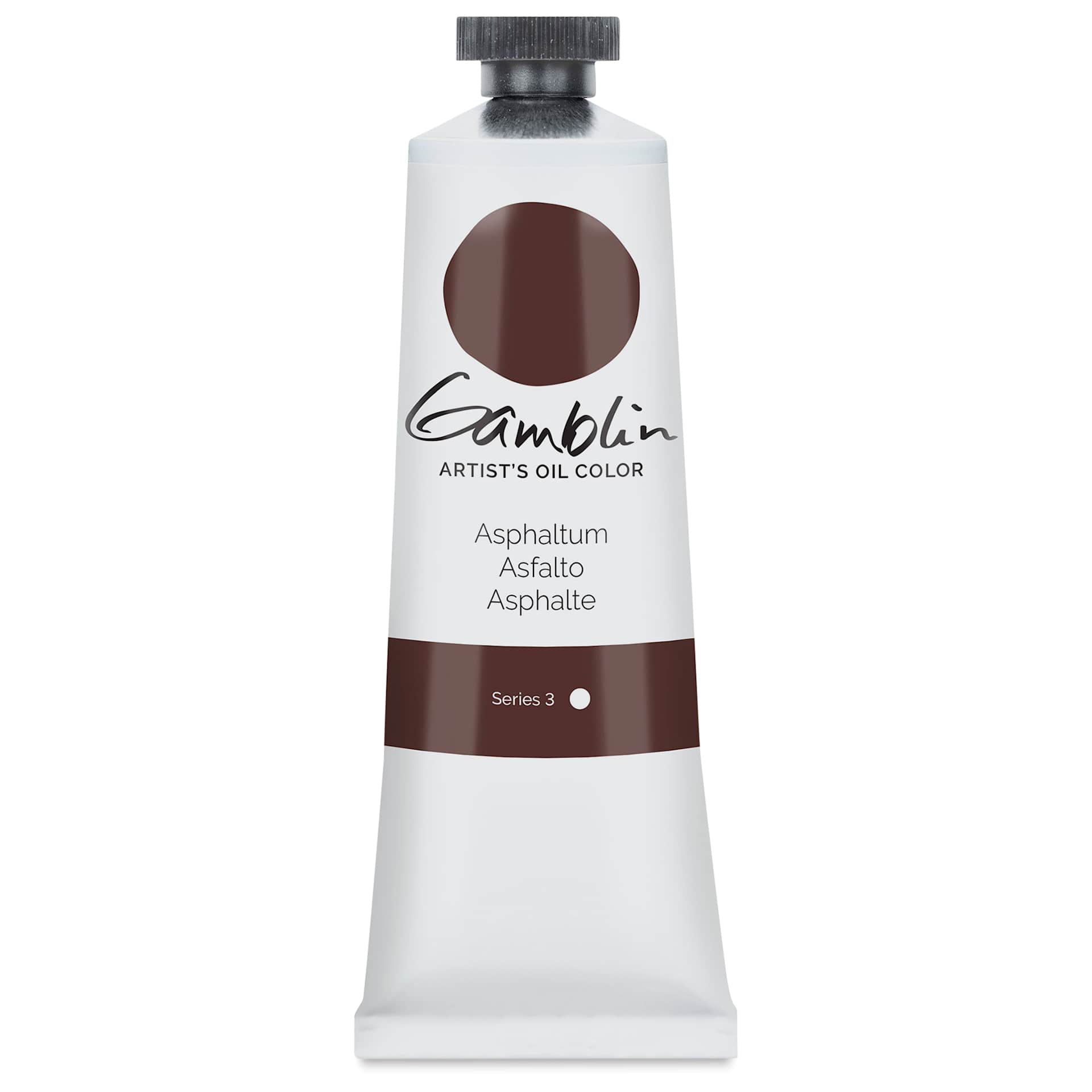 Gamblin Artist's Oil Color - Asphaltum, 37 ml tube
