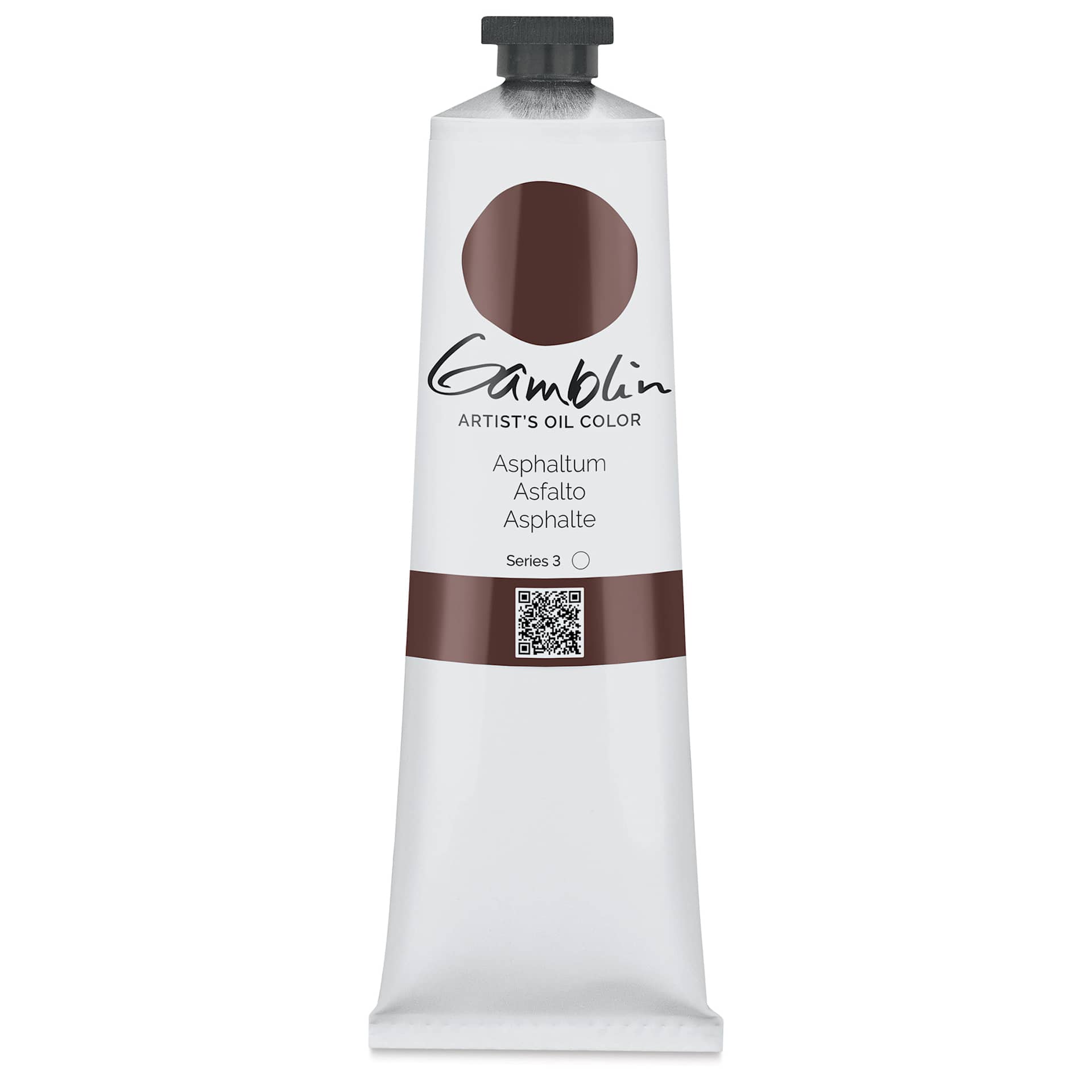 Gamblin Artist's Oil Color - Asphaltum, 150 ml tube