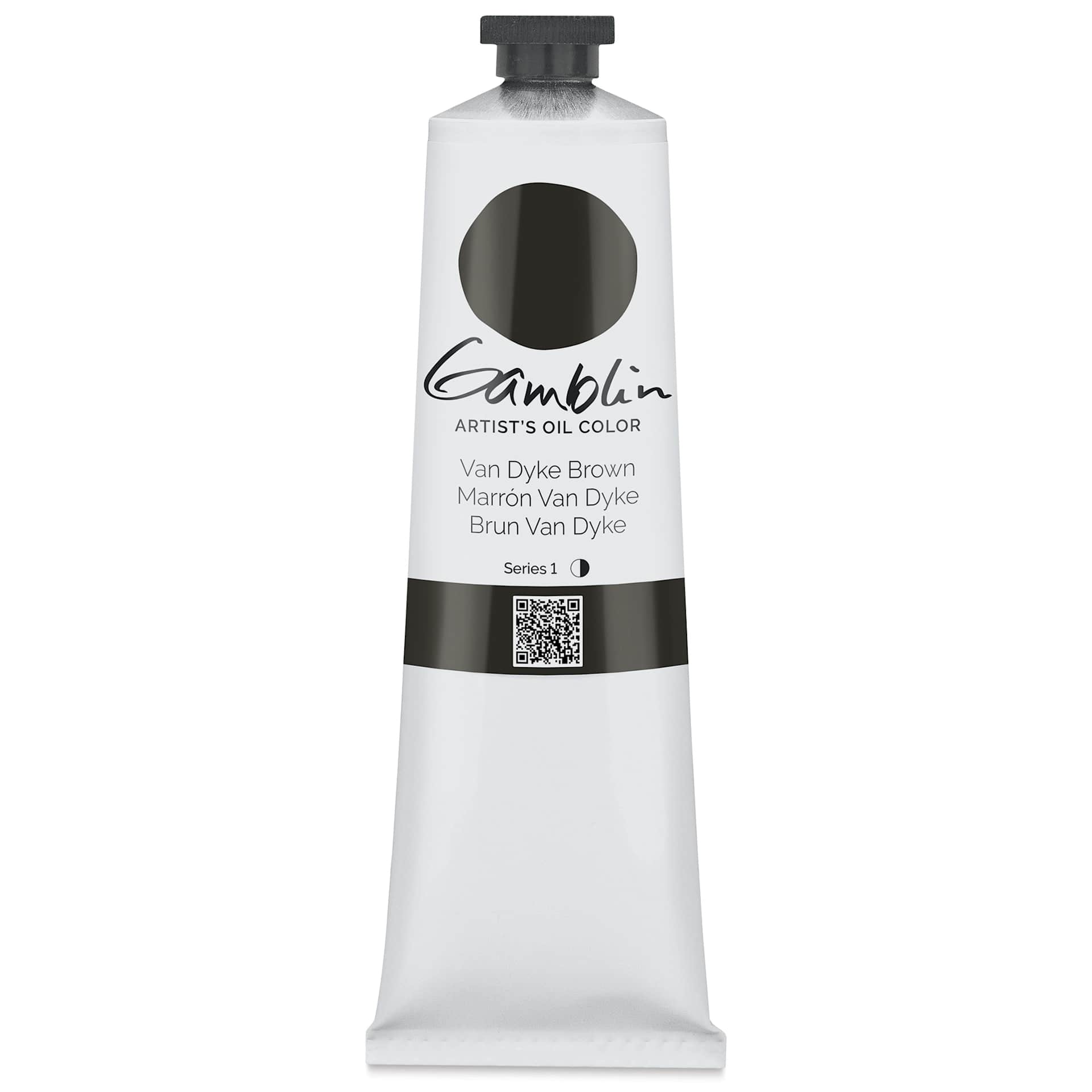 Gamblin Artist's Oil Color - Van Dyke Brown, 150 ml tube