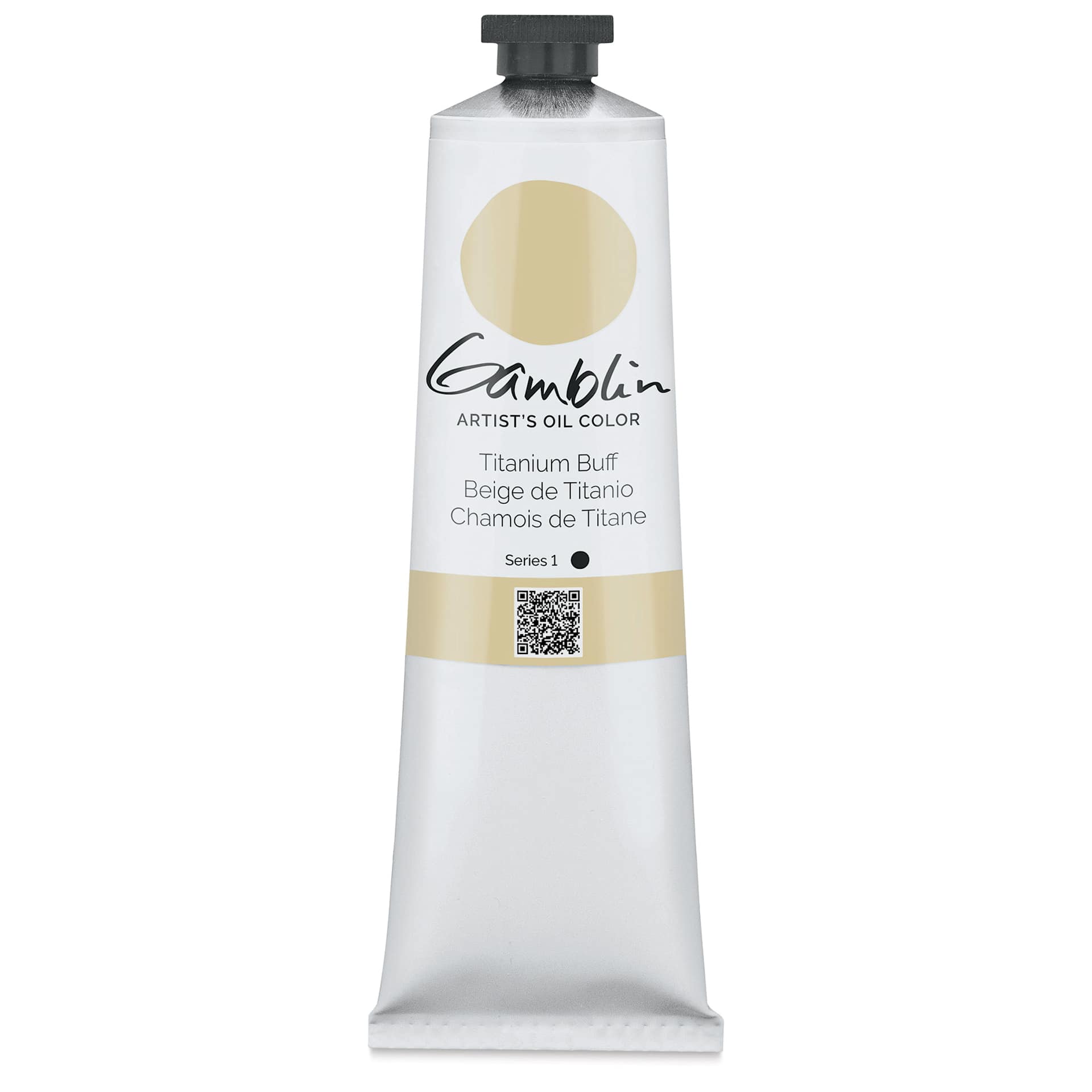 Gamblin Artist's Oil Color - Titanium Buff, 150 ml tube