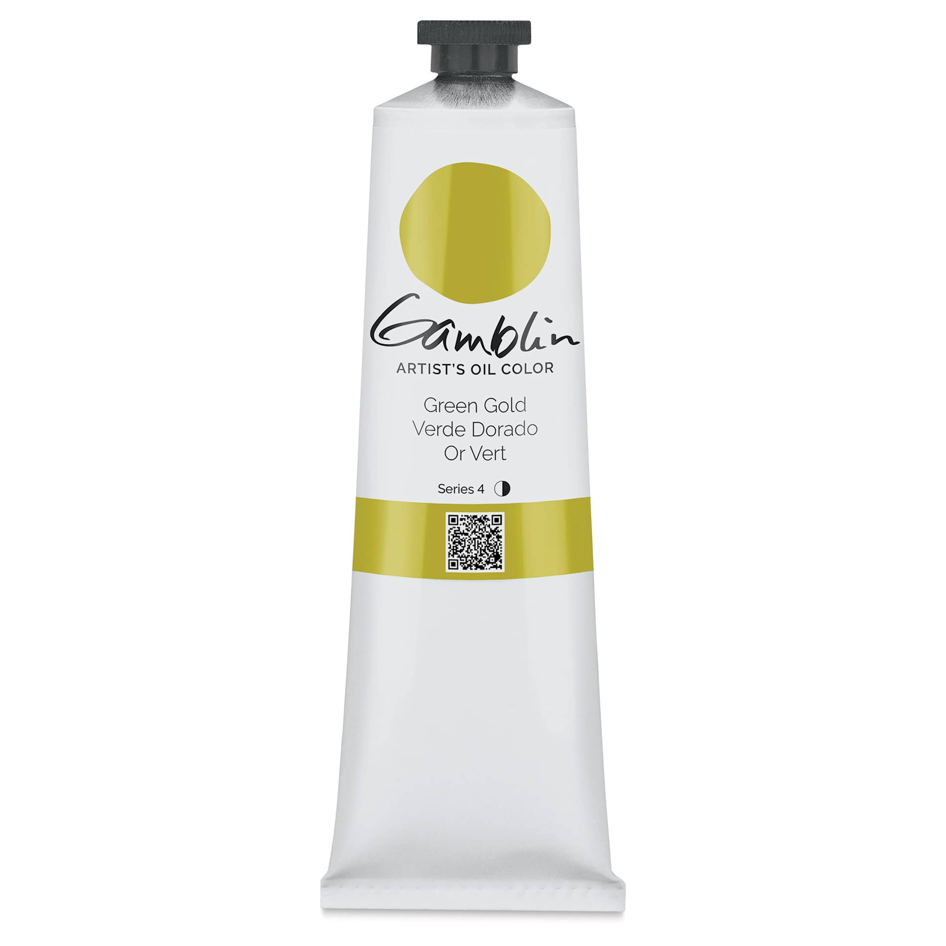 Gamblin Artist's Oil Color - Green Gold, 150 ml tube