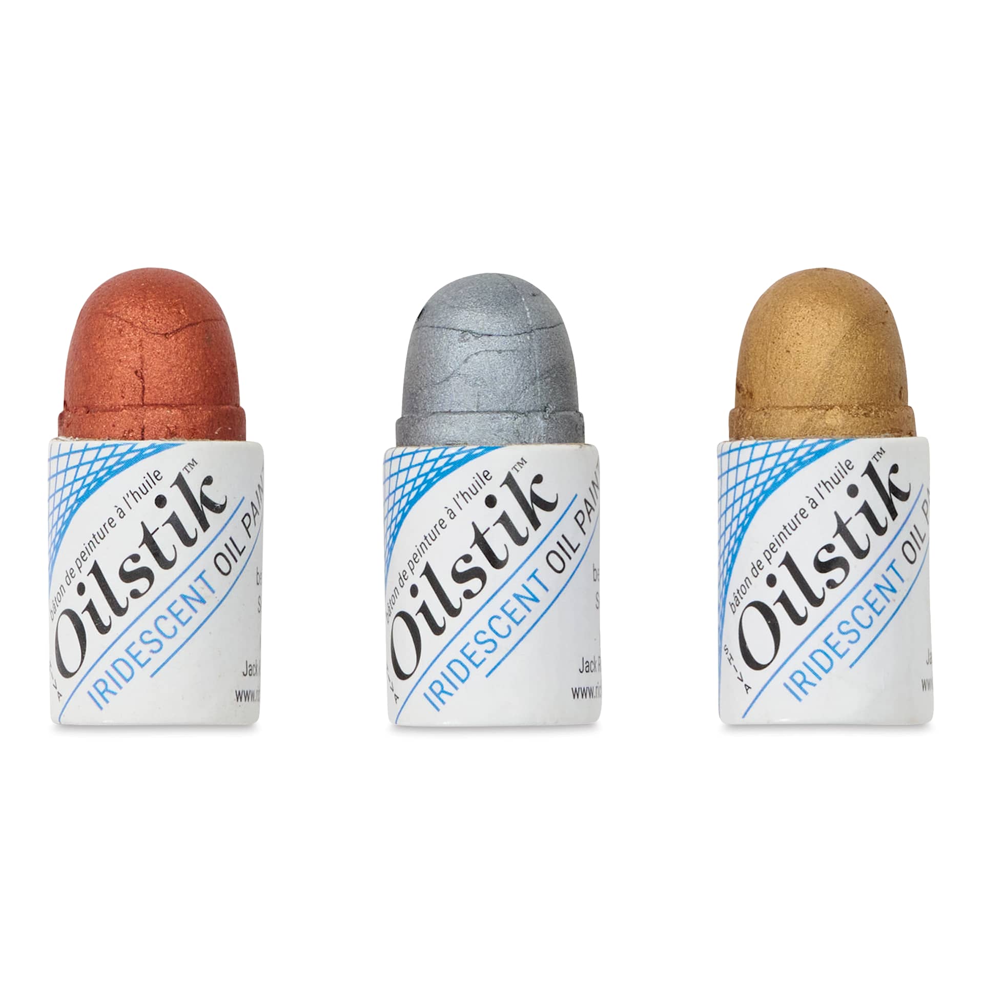 Shiva Oilstik Oil Paint - Set of 3 Mini, Iridescent, 12 ml