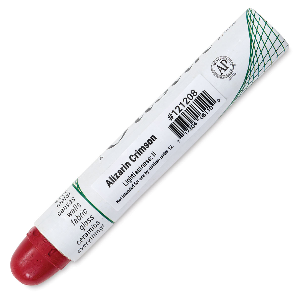 Shiva Oilstik Oil Paint - Alizarin Crimson, Regular (Back)