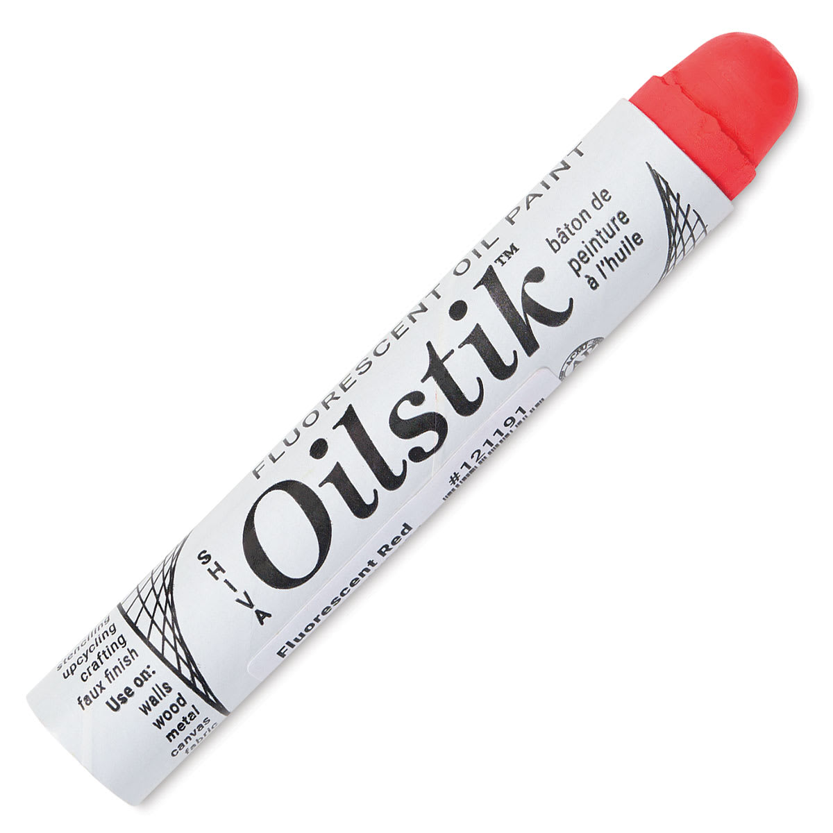 Shiva Oilstik Oil Paint - Fluorescent Red, 37 ml (Front)