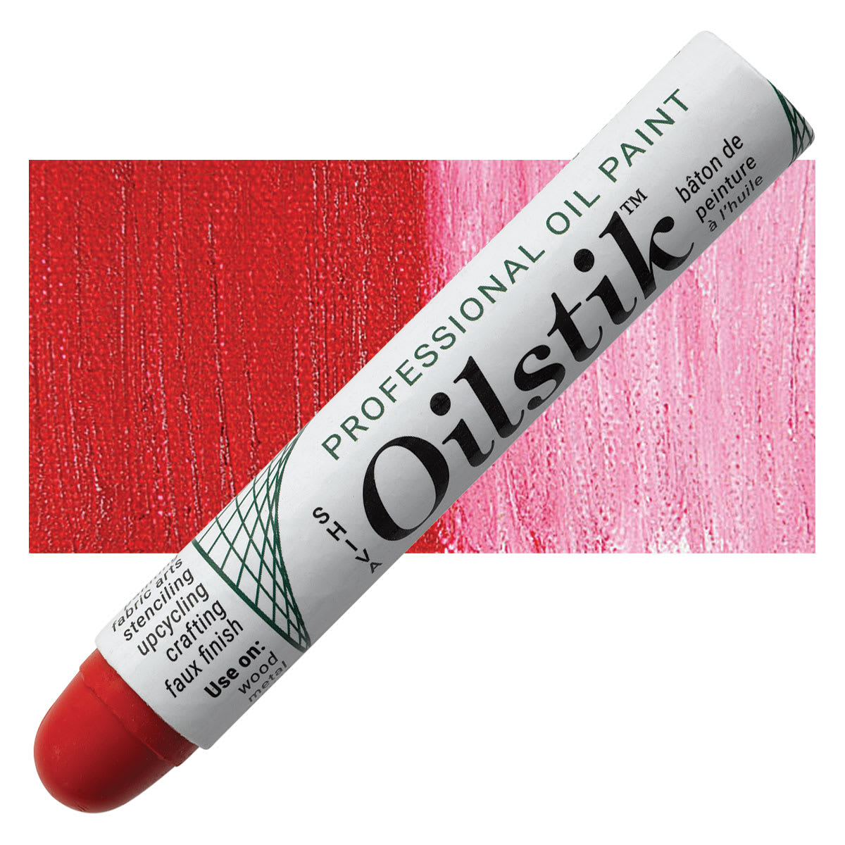 Shiva Oilstik Oil Paint - Tompte Red oilstik and swatch