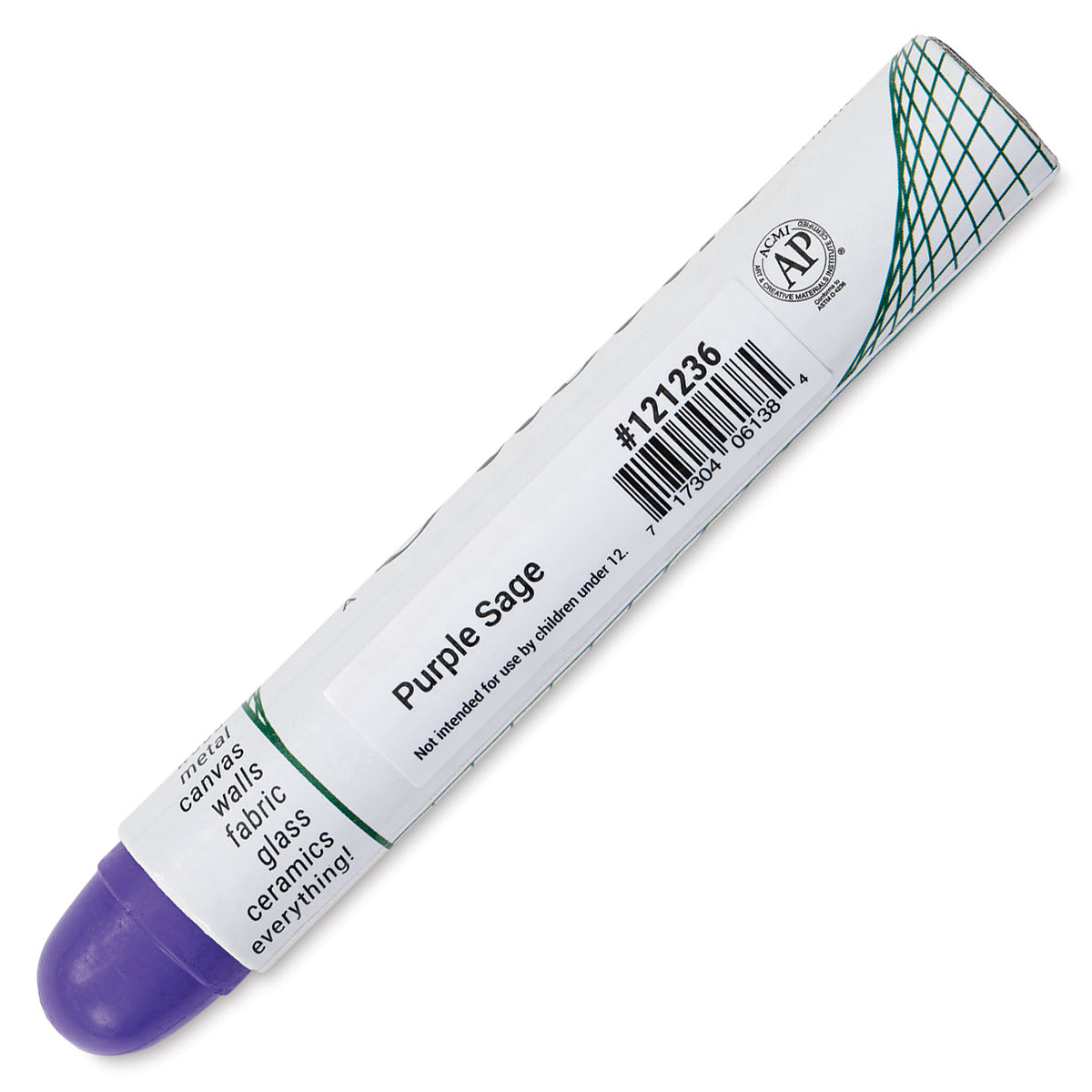 Shiva Oilstik Oil Paint - Purple Sage, Regular (Back)
